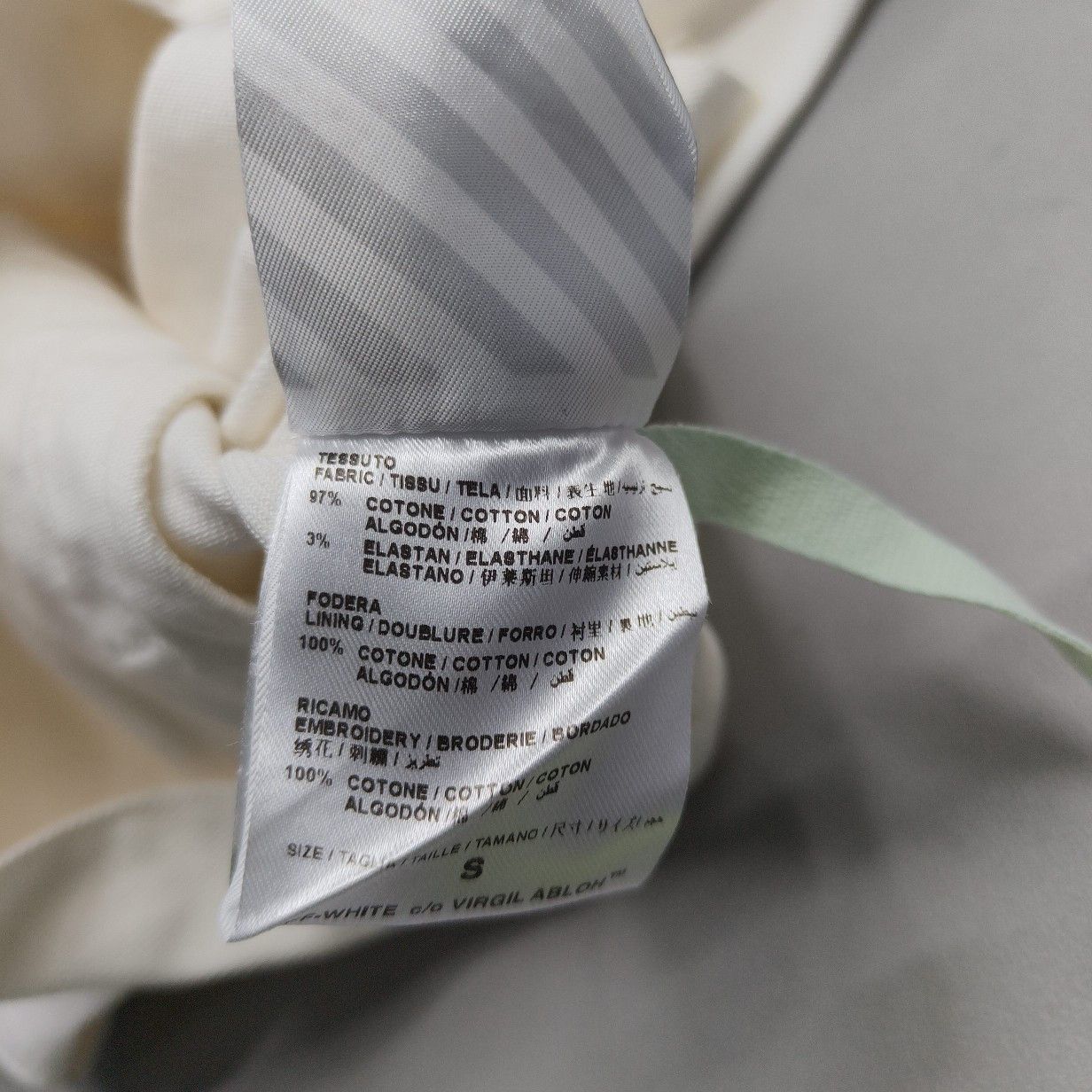 Off-White OFF-WHITE Rose Embroidery Denim Jacket Size S Size US S / EU 44-46 / 1 - 4 Thumbnail