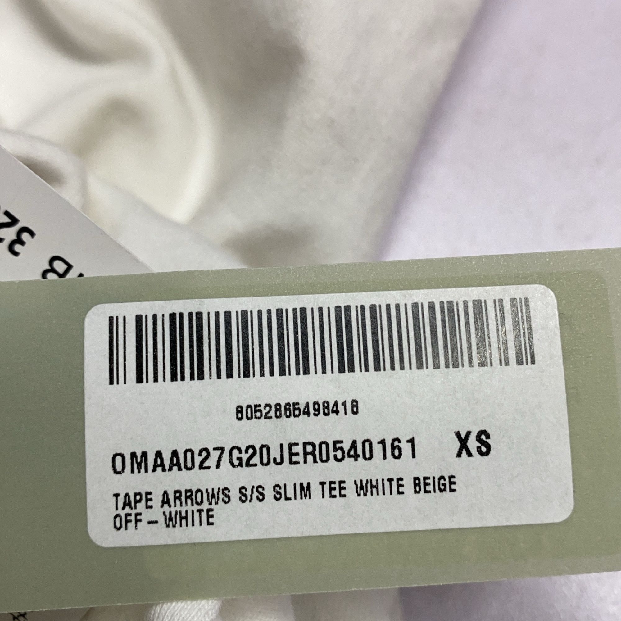 Off-White OFF-WHITE Tape Arrows Short Sleeve T-Shirt Size XS Size US XS / EU 42 / 0 - 7 Thumbnail