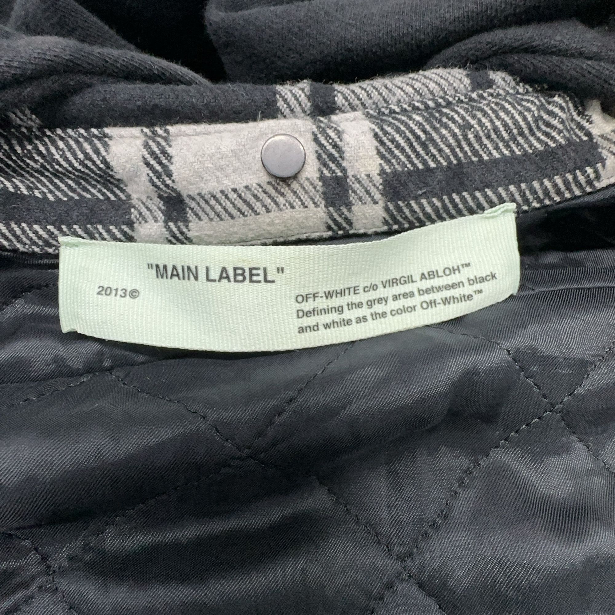 Off-White OFF-WHITE Plaid Hooded Flannel Jacket Size XS Size US XS / EU 42 / 0 - 4 Thumbnail