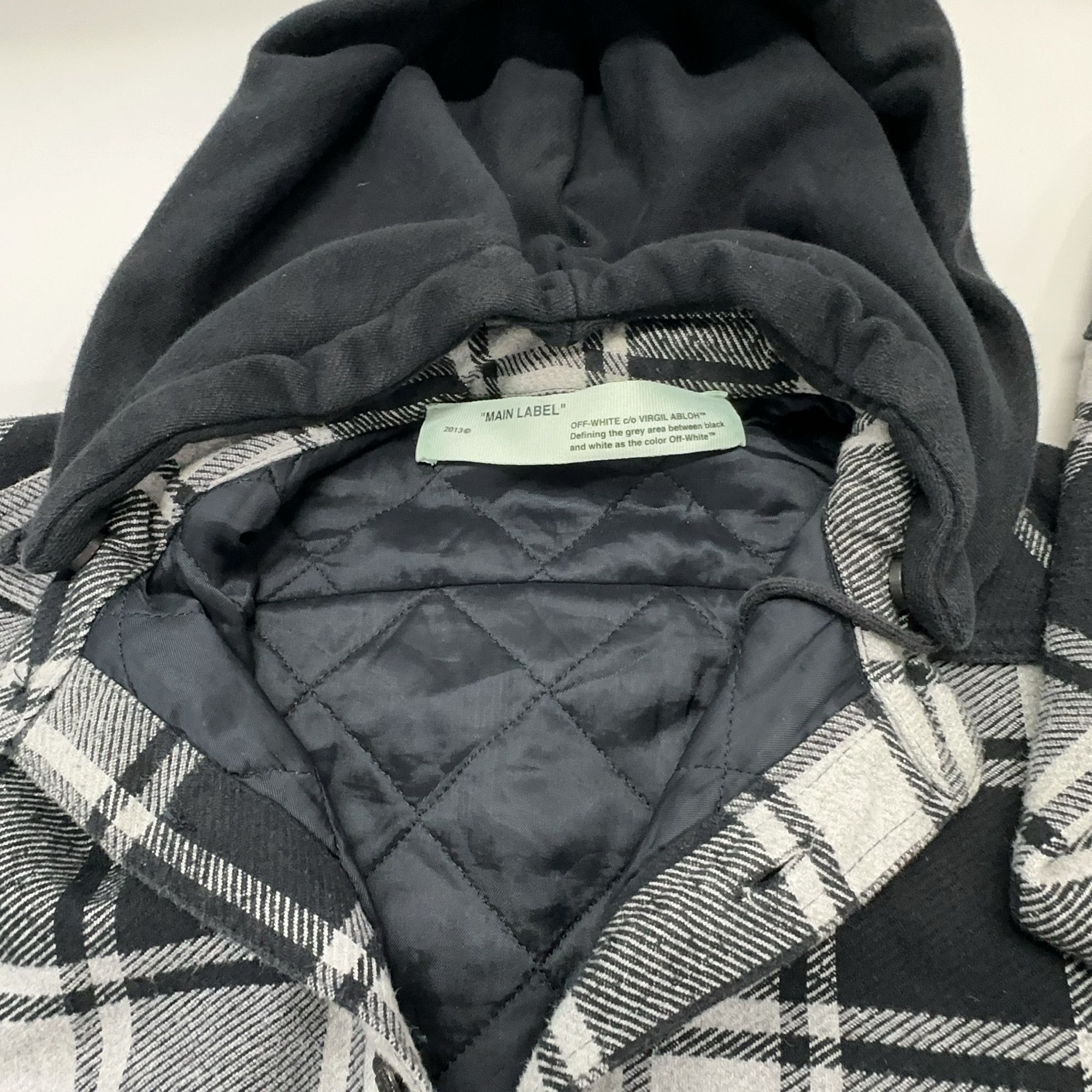 Off-White OFF-WHITE Plaid Hooded Flannel Jacket Size XS Size US XS / EU 42 / 0 - 6 Thumbnail