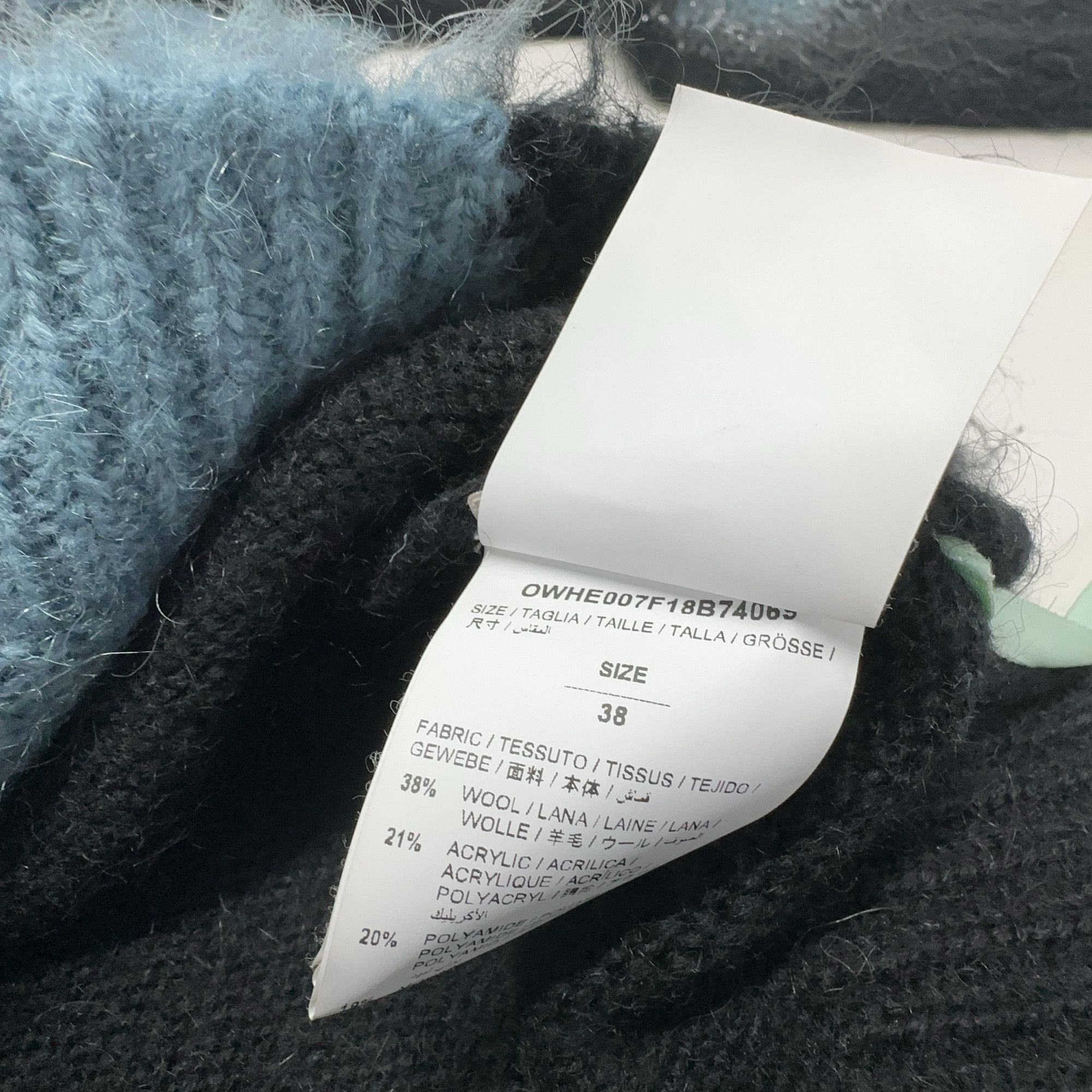 Off-White OFF-WHITE Colorblock Mohair Sweater Size 38 Size XS / US 0-2 / IT 36-38 - 5 Thumbnail