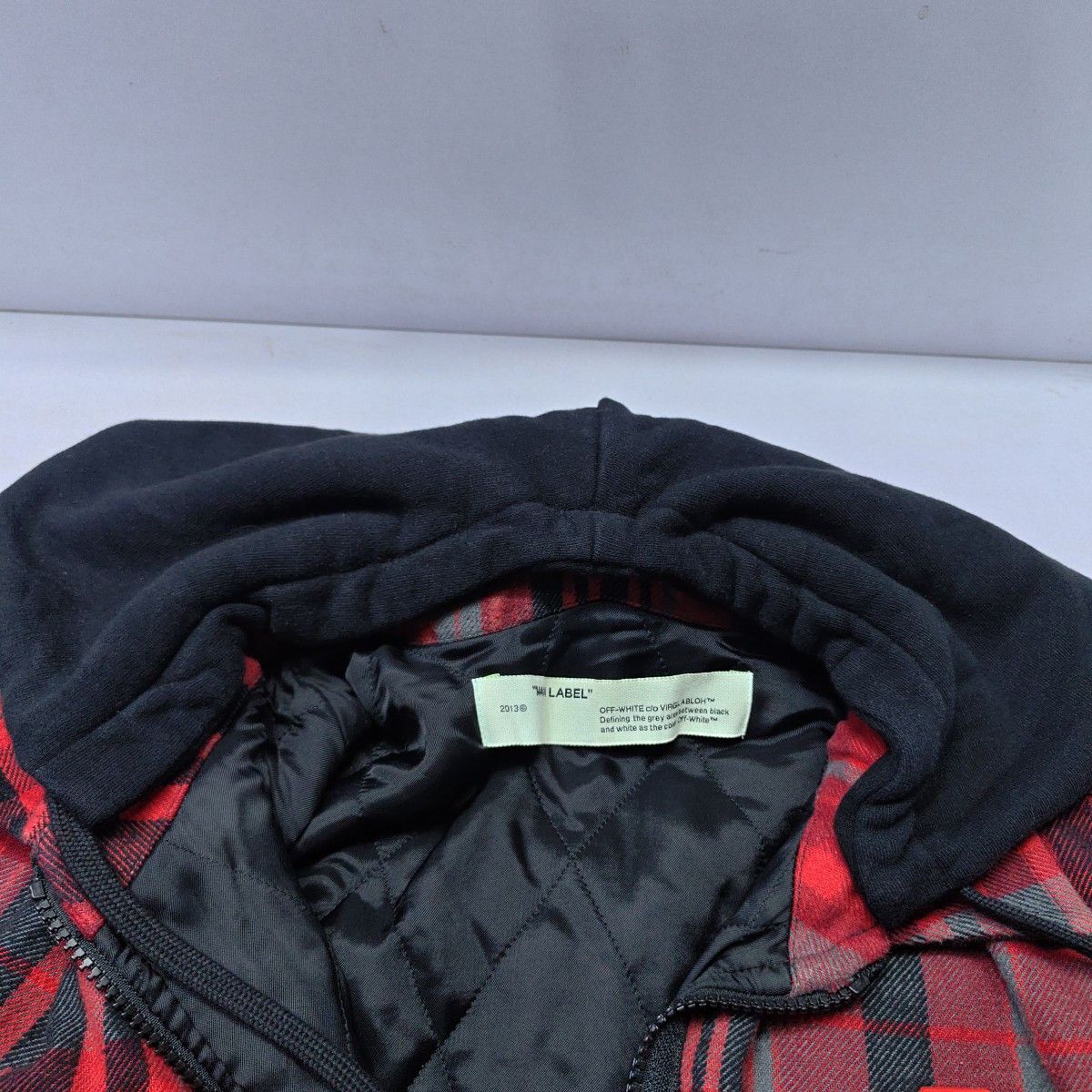 Off-White OFF-WHITE Red Plaid Flannel Zip Jacket Size XS Size US XS / EU 42 / 0 - 9 Thumbnail