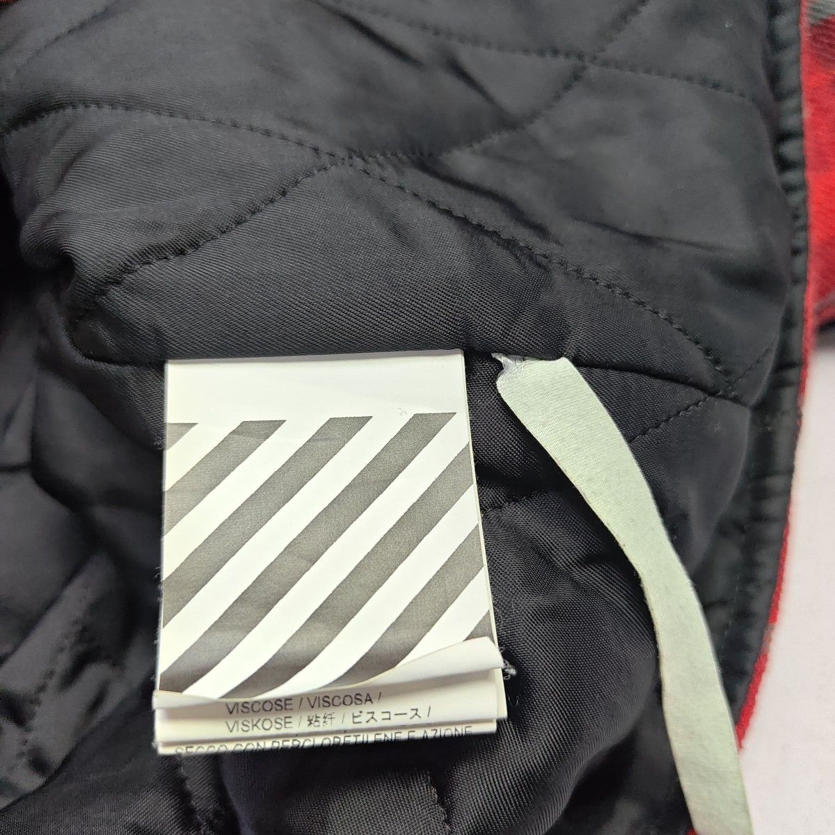 Off-White OFF-WHITE Red Plaid Flannel Zip Jacket Size XS Size US XS / EU 42 / 0 - 5 Thumbnail