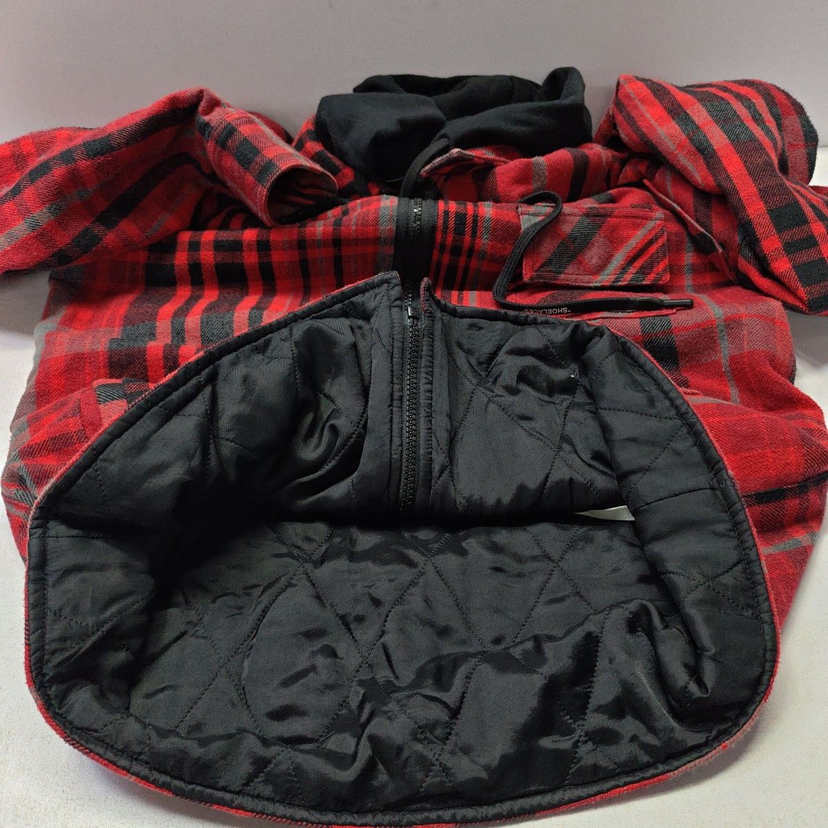 Off-White OFF-WHITE Red Plaid Flannel Zip Jacket Size XS Size US XS / EU 42 / 0 - 15 Thumbnail