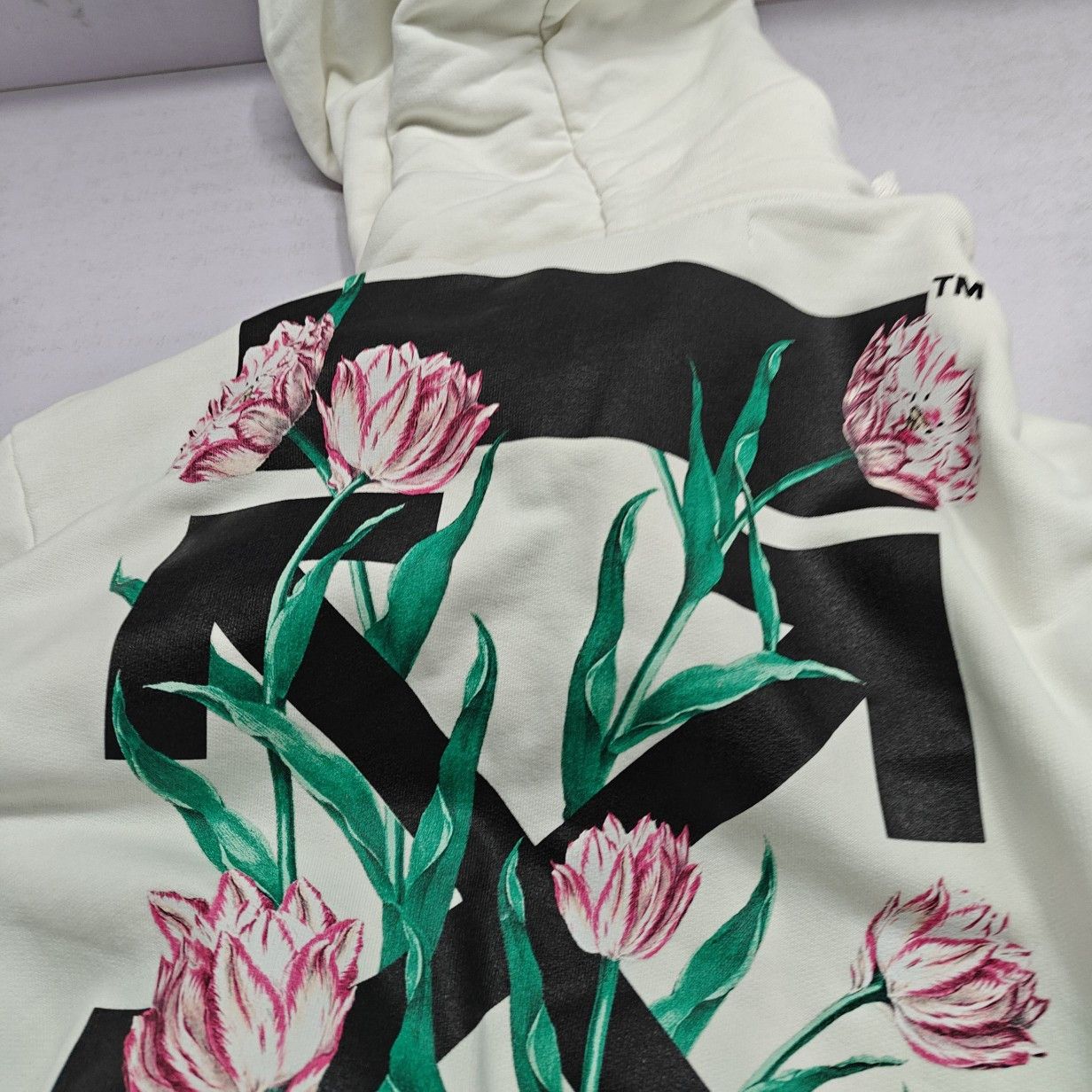 Off-White Off-White Floral Logo Hoodie Size S Size S / US 4 / IT 40 - 6 Thumbnail