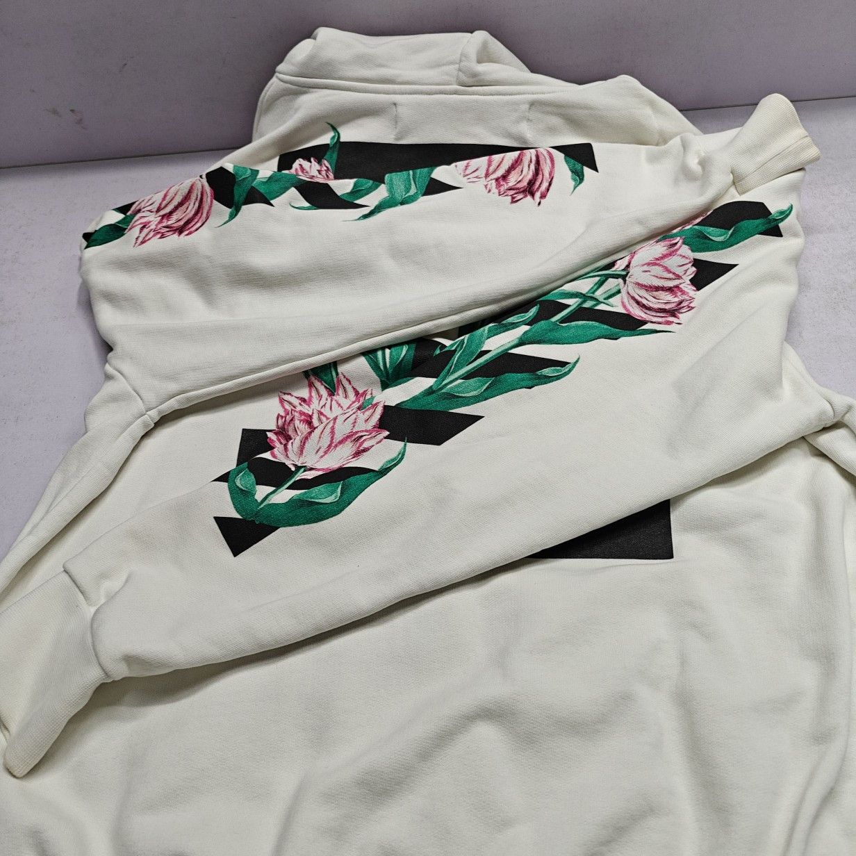 Off-White Off-White Floral Logo Hoodie Size S Size S / US 4 / IT 40 - 17 Thumbnail