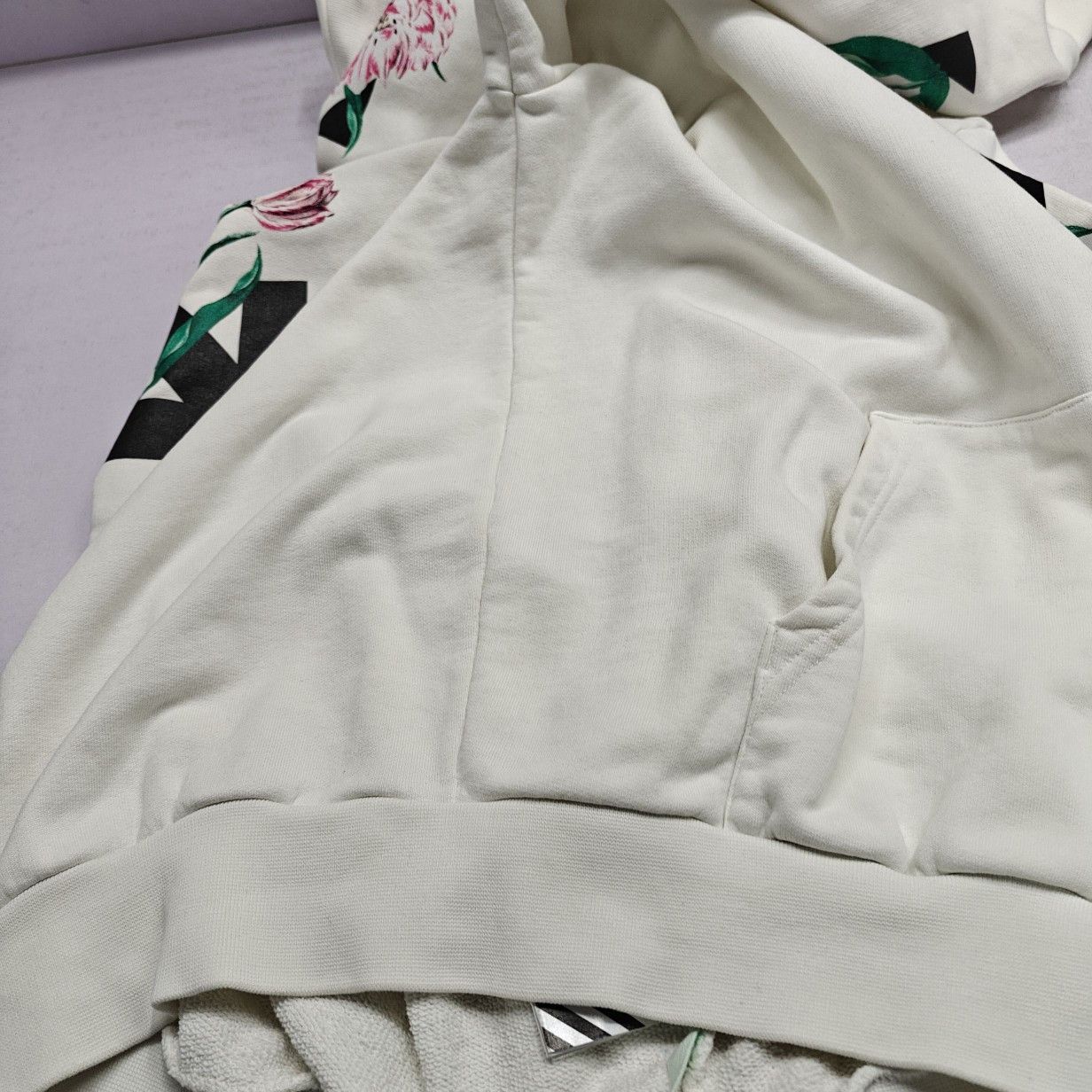 Off-White Off-White Floral Logo Hoodie Size S Size S / US 4 / IT 40 - 14 Thumbnail