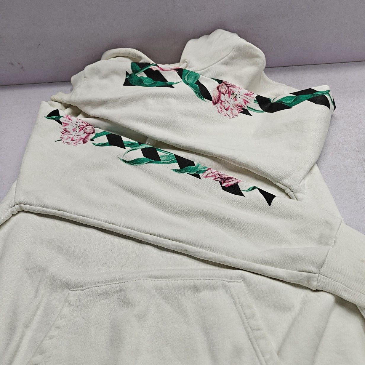 Off-White Off-White Floral Logo Hoodie Size S Size S / US 4 / IT 40 - 13 Thumbnail