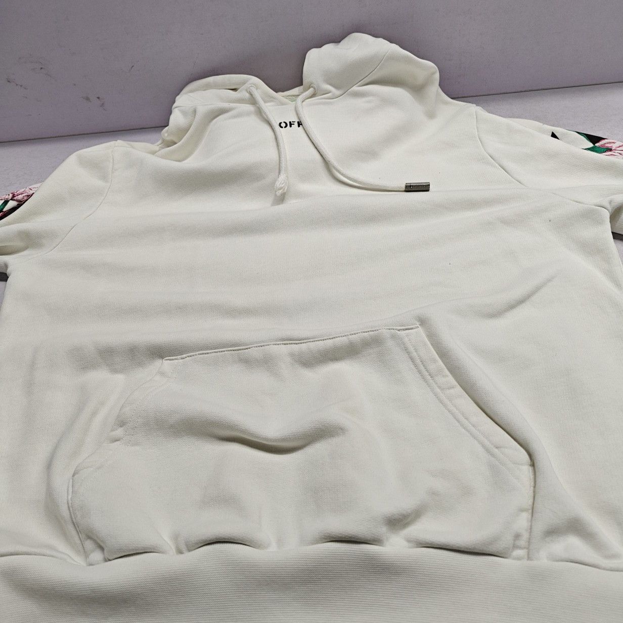Off-White Off-White Floral Logo Hoodie Size S Size S / US 4 / IT 40 - 9 Thumbnail