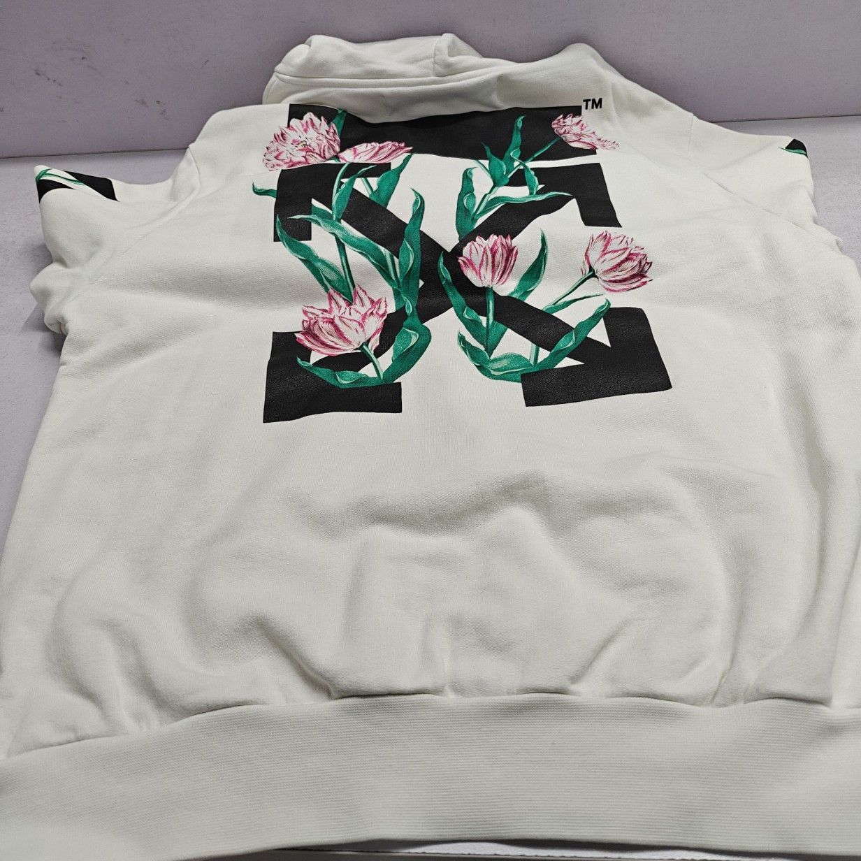Off-White Off-White Floral Logo Hoodie Size S Size S / US 4 / IT 40 - 16 Thumbnail