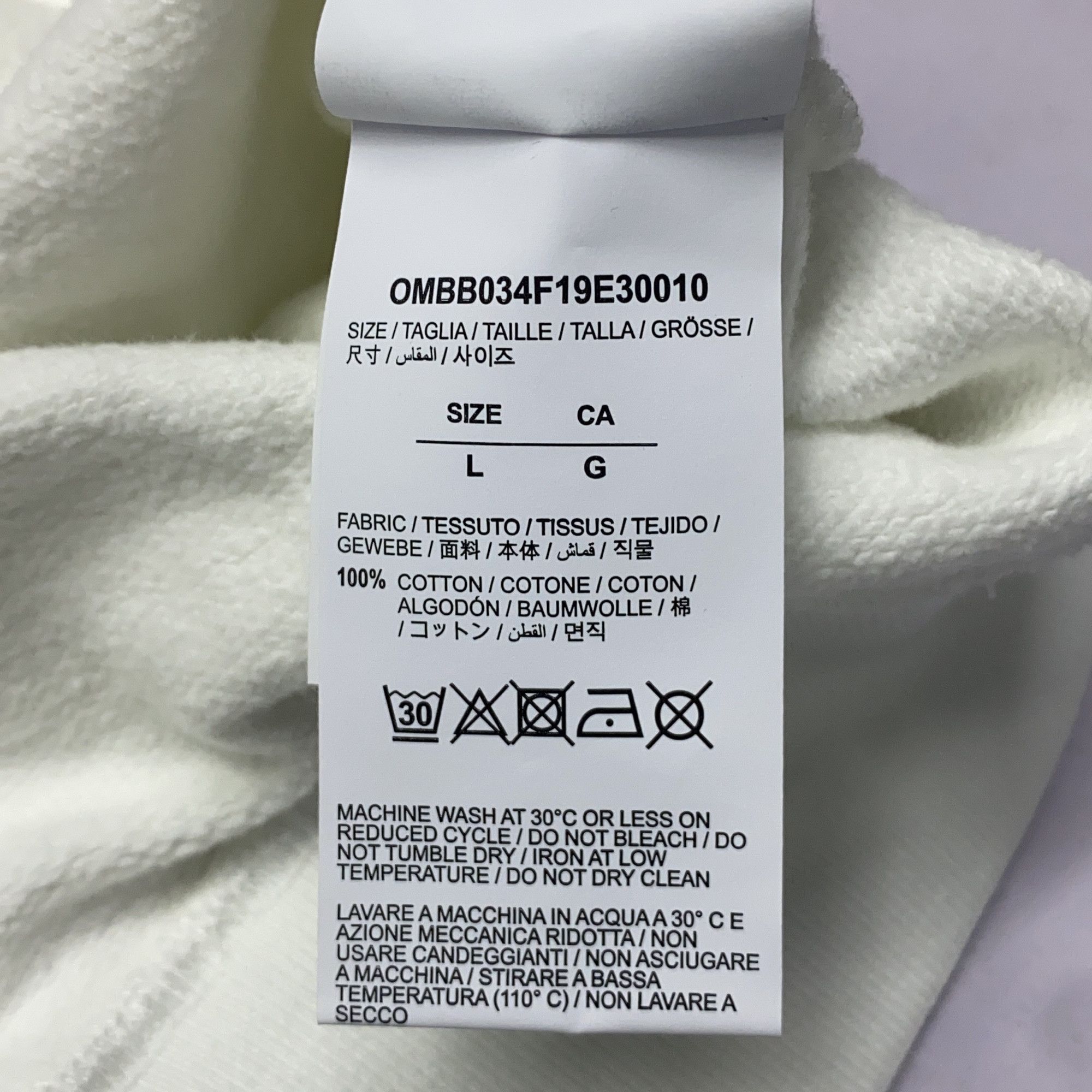 Off-White OFF-WHITE Acrylic Arrows Hoodie Size L Size US L / EU 52-54 / 3 - 6 Thumbnail