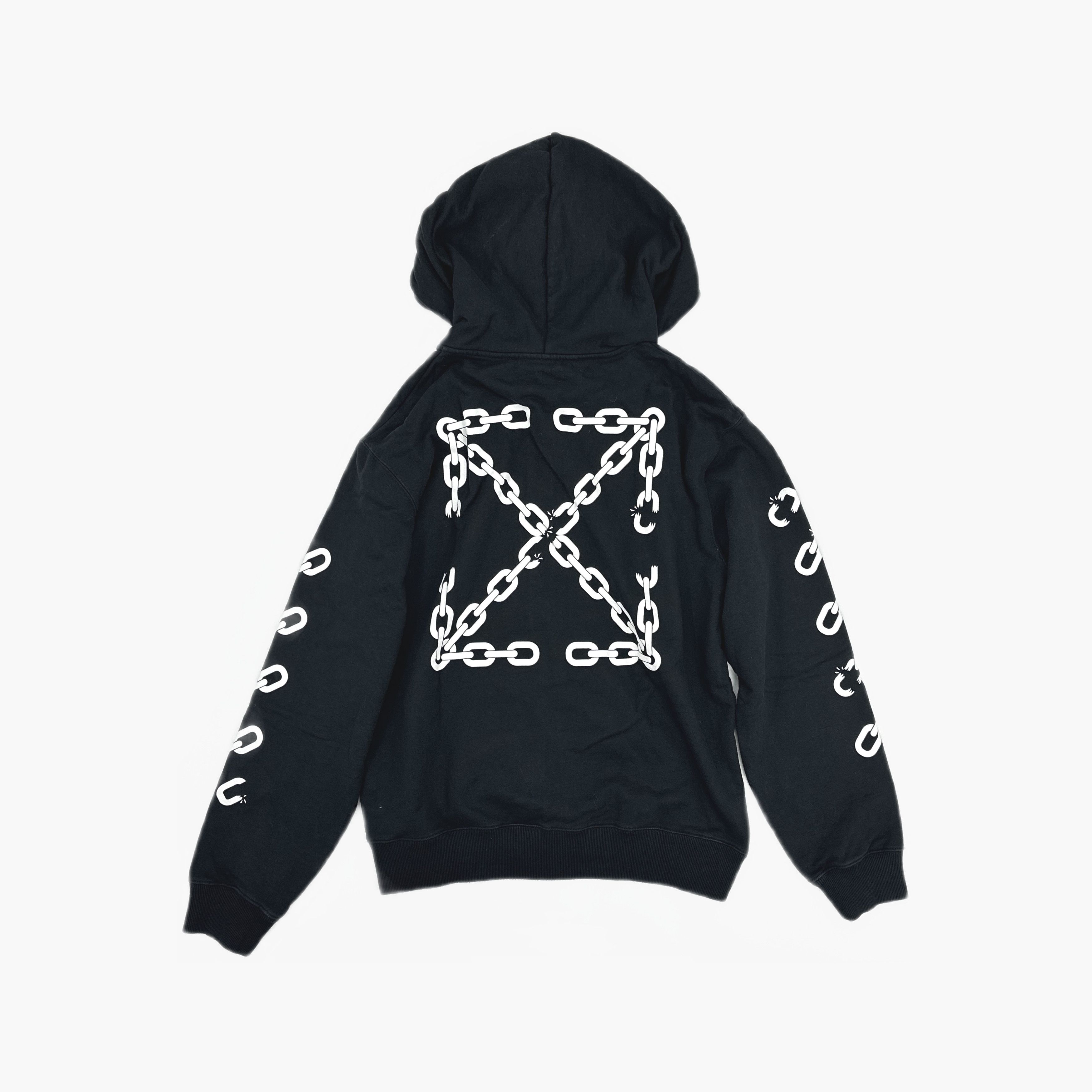 Off-White OFF-WHITE Chain Logo Zip-Up Hoodie XL Size US XL / EU 56 / 4 - 2 Thumbnail