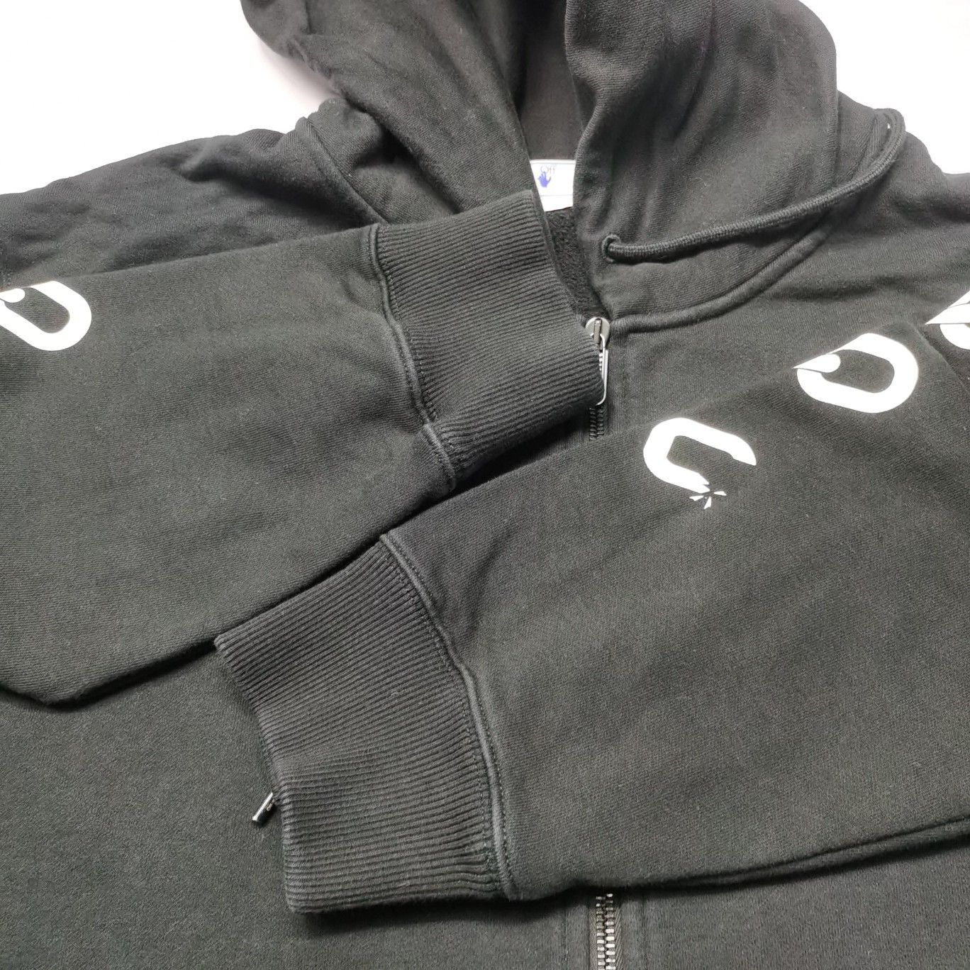Off-White OFF-WHITE Chain Logo Zip-Up Hoodie XL Size US XL / EU 56 / 4 - 8 Thumbnail
