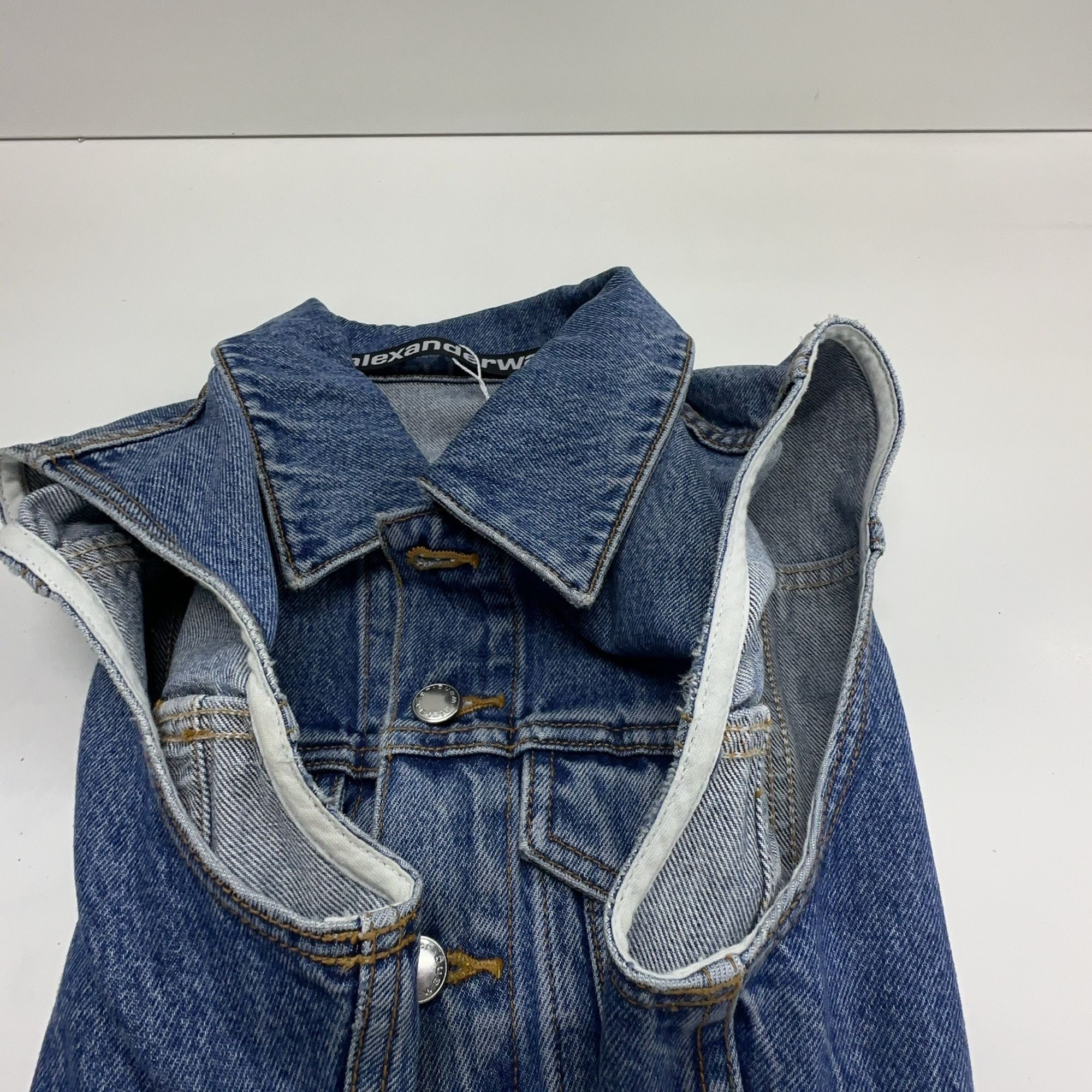 Alexander Wang Alexander Wang Blue Denim Vest Size S Size S / US 4 / IT 40 - 6 Thumbnail