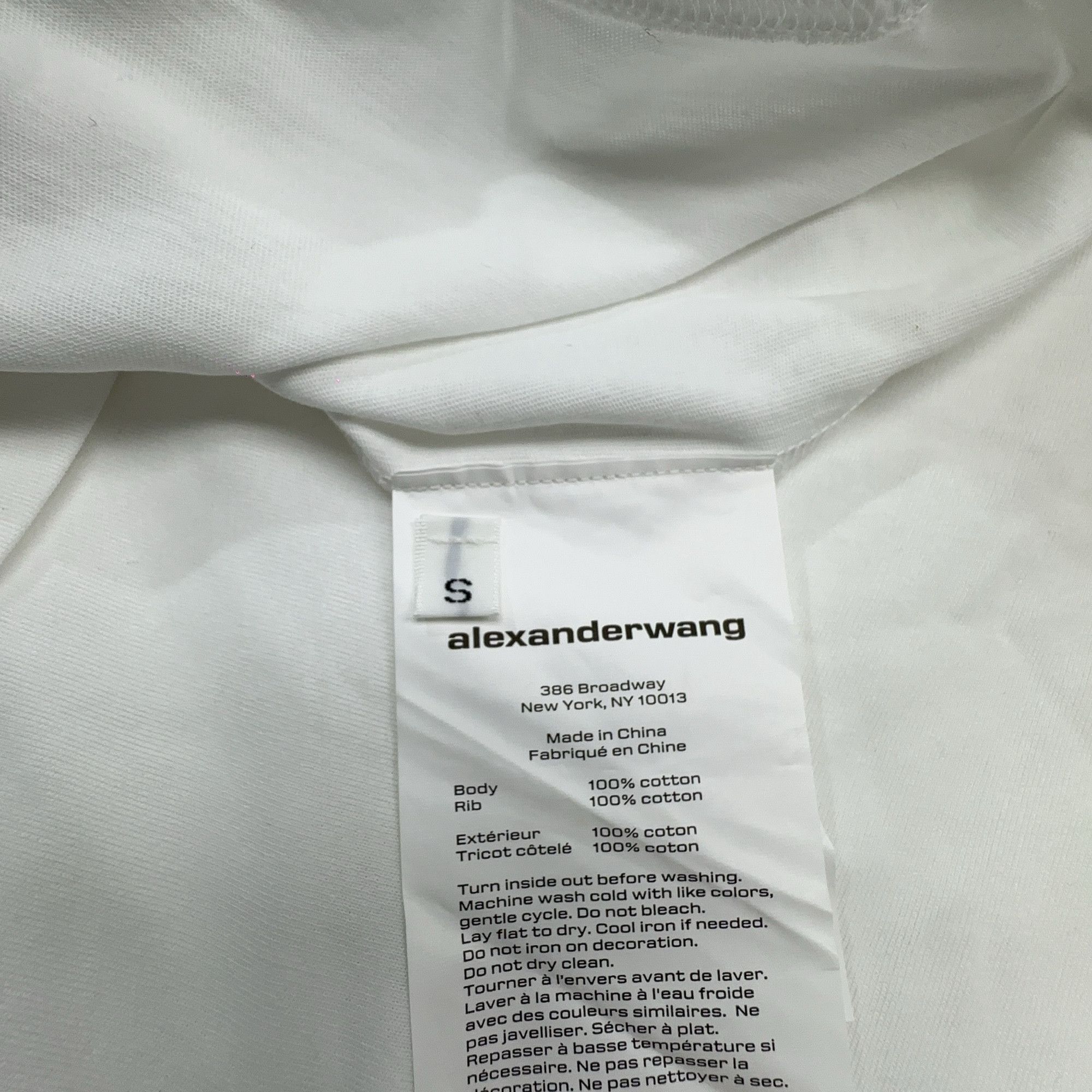 Alexander Wang Alexander Wang Logo Long Sleeve T-Shirt Size S Size US S / EU 44-46 / 1 - 4 Thumbnail