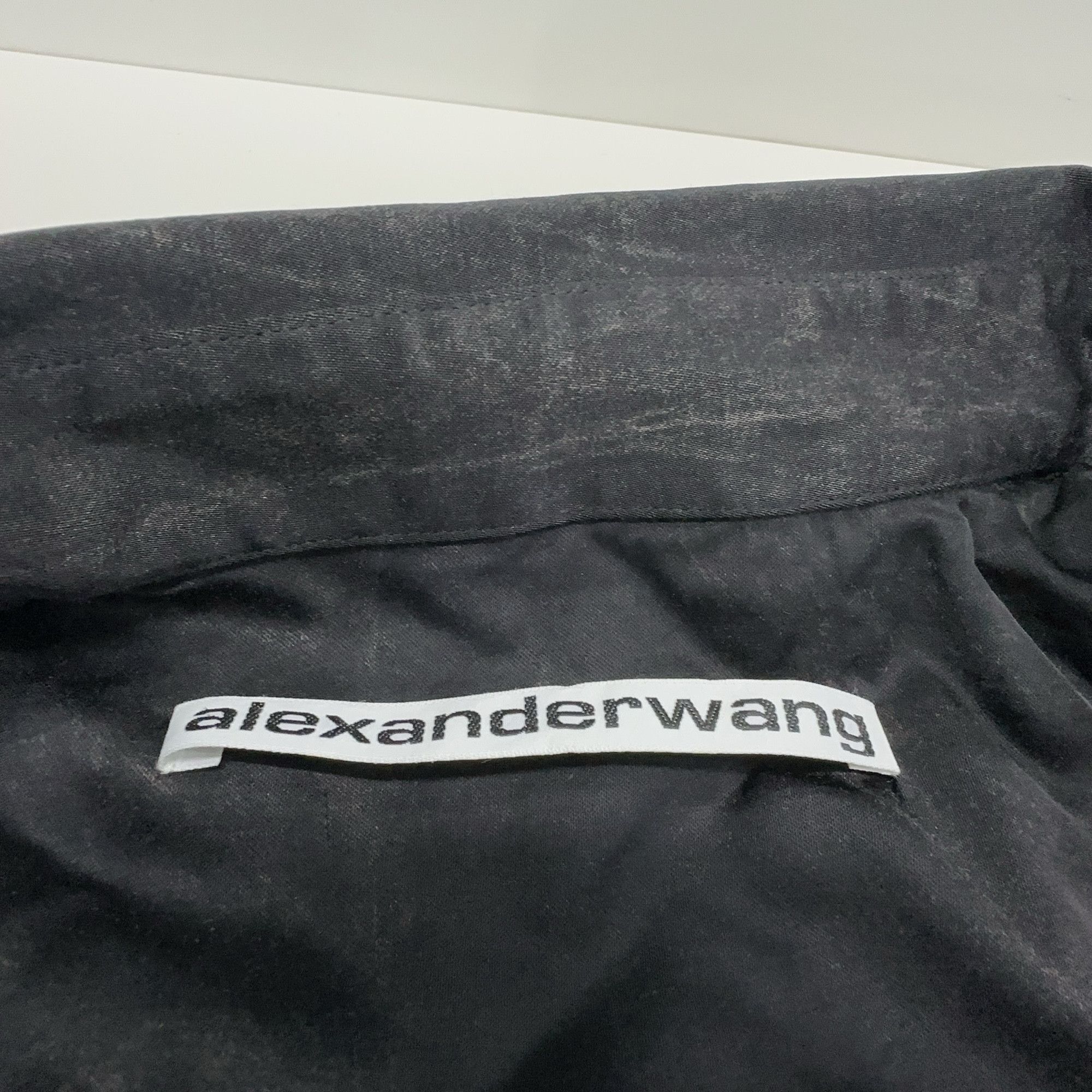 Alexander Wang Alexander Wang Creased Charcoal Button Up Shirt Size S Size S / US 4 / IT 40 - 6 Thumbnail