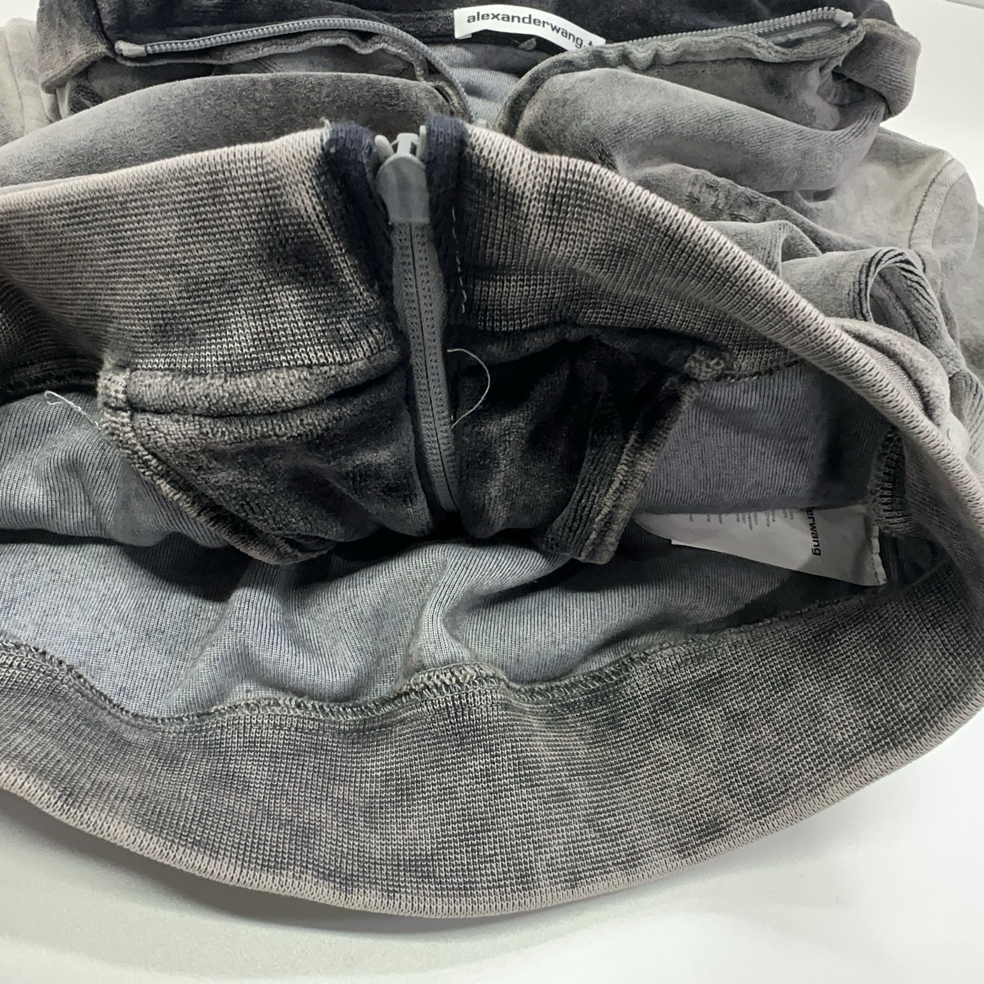 Alexander Wang Alexander Wang Washed Velvet Zip Up Hoodie Size XS Size XS / US 0-2 / IT 36-38 - 8 Thumbnail
