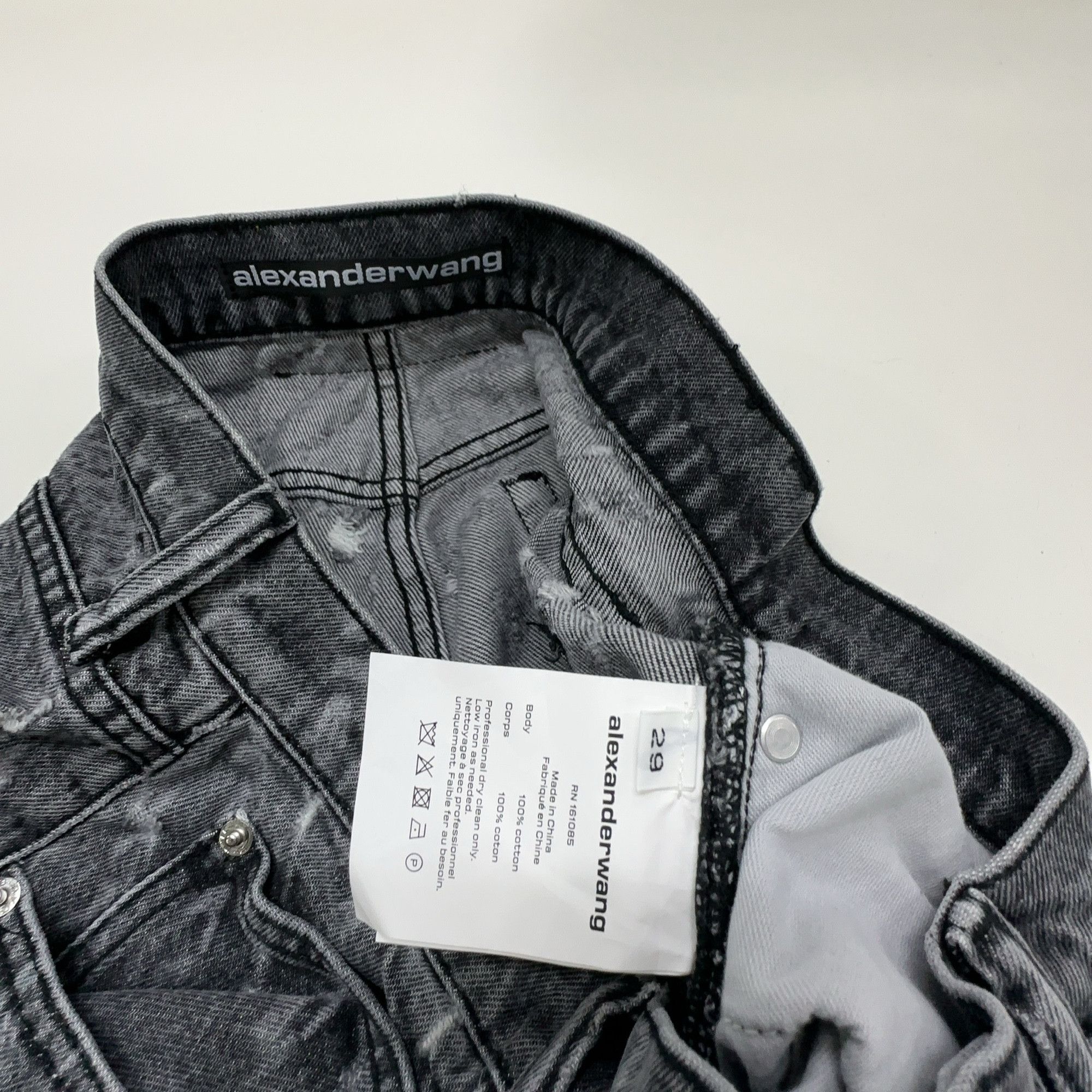 Alexander Wang Alexander Wang Logo Print Jeans Size 29 Size 29" - 3 Thumbnail