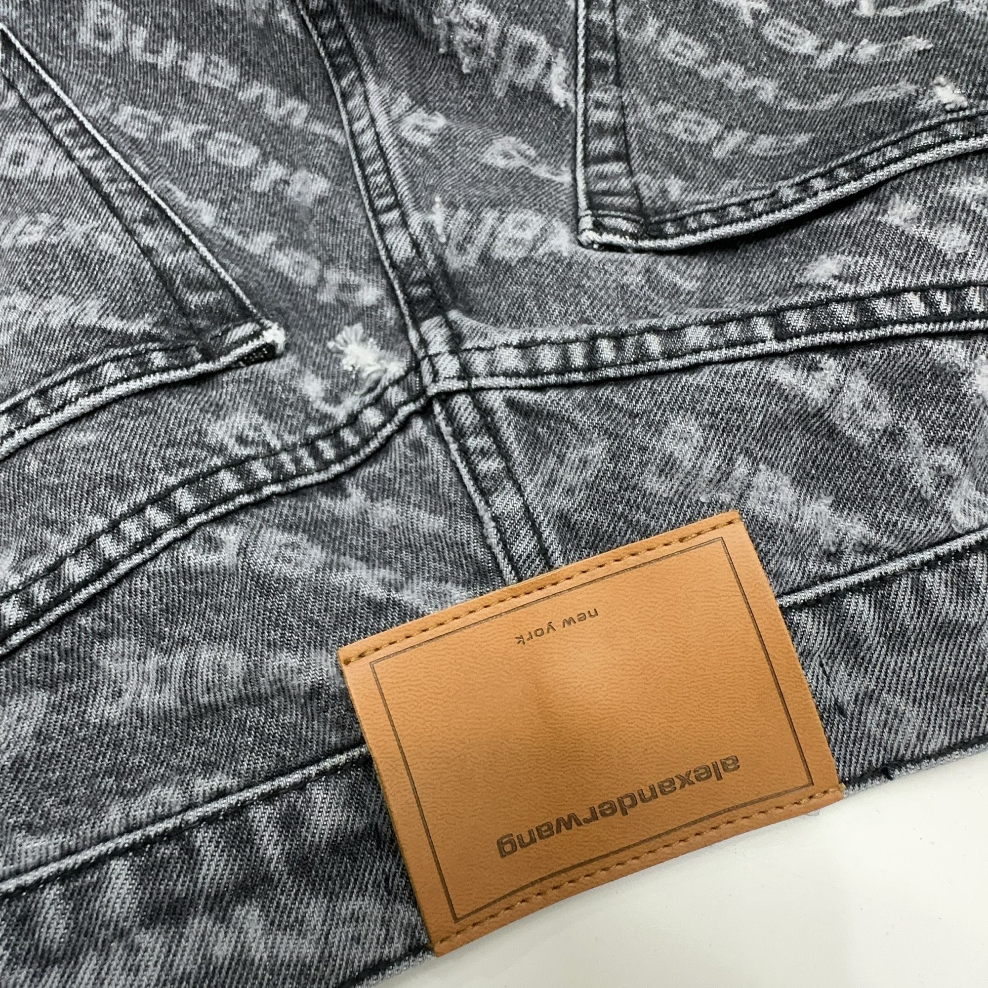 Alexander Wang Alexander Wang Logo Print Jeans Size 29 Size 29" - 8 Thumbnail