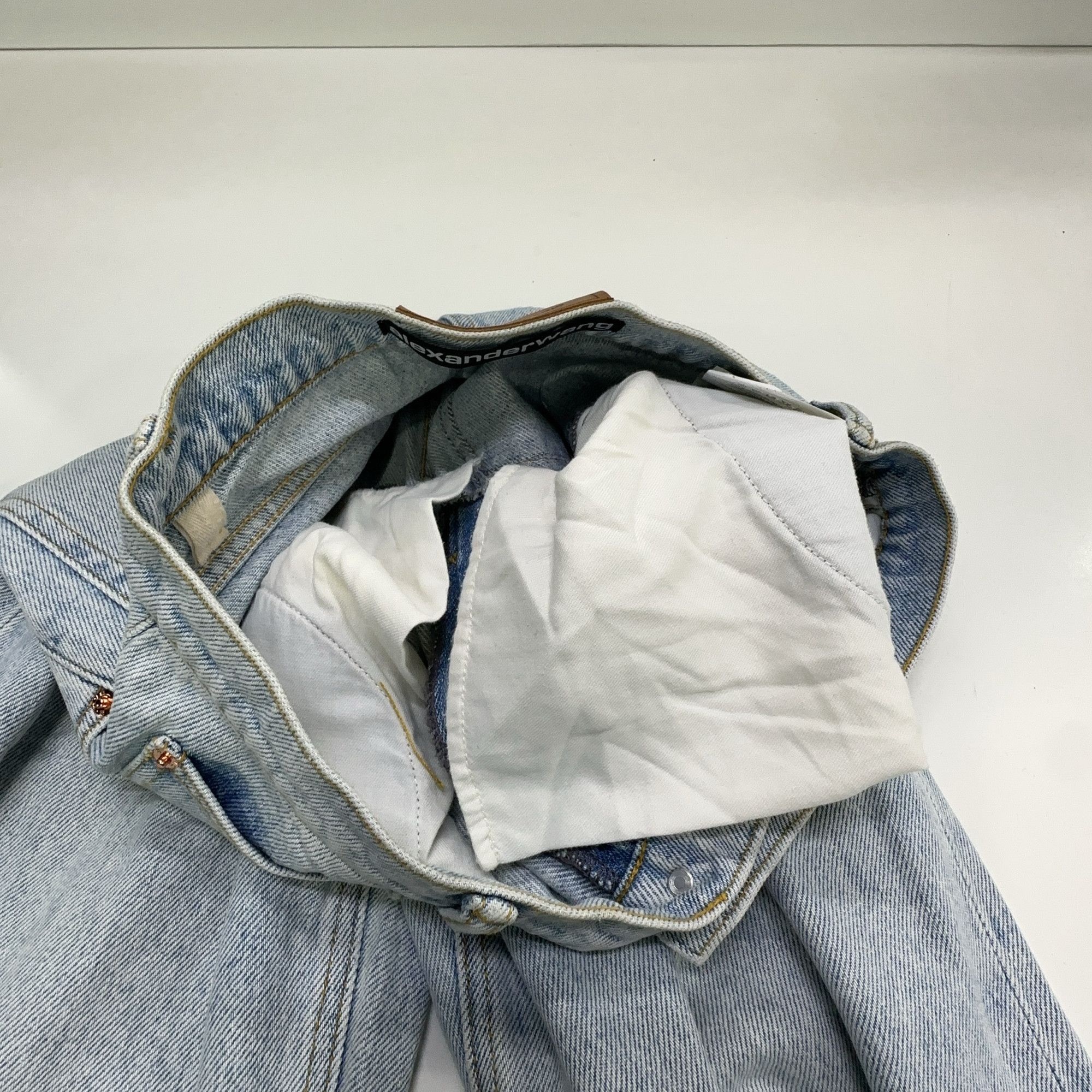 Alexander Wang Alexander Wang Washed Back-Zip Jeans Size 26 Size 26" / US 2 / IT 38 - 6 Thumbnail