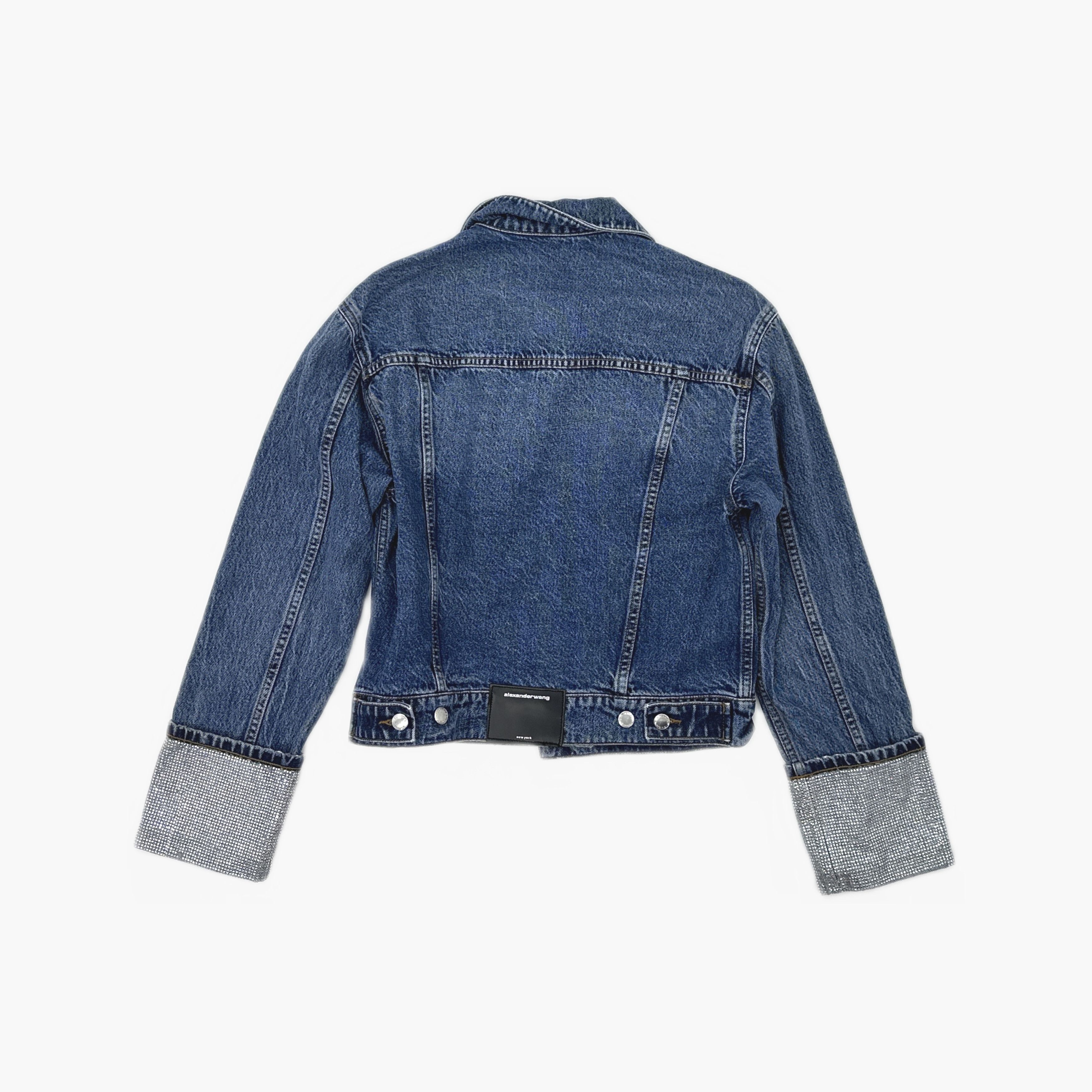 Alexander Wang Alexander Wang Crystal Cuff Denim Jacket XS Size XS / US 0-2 / IT 36-38 - 2 Thumbnail