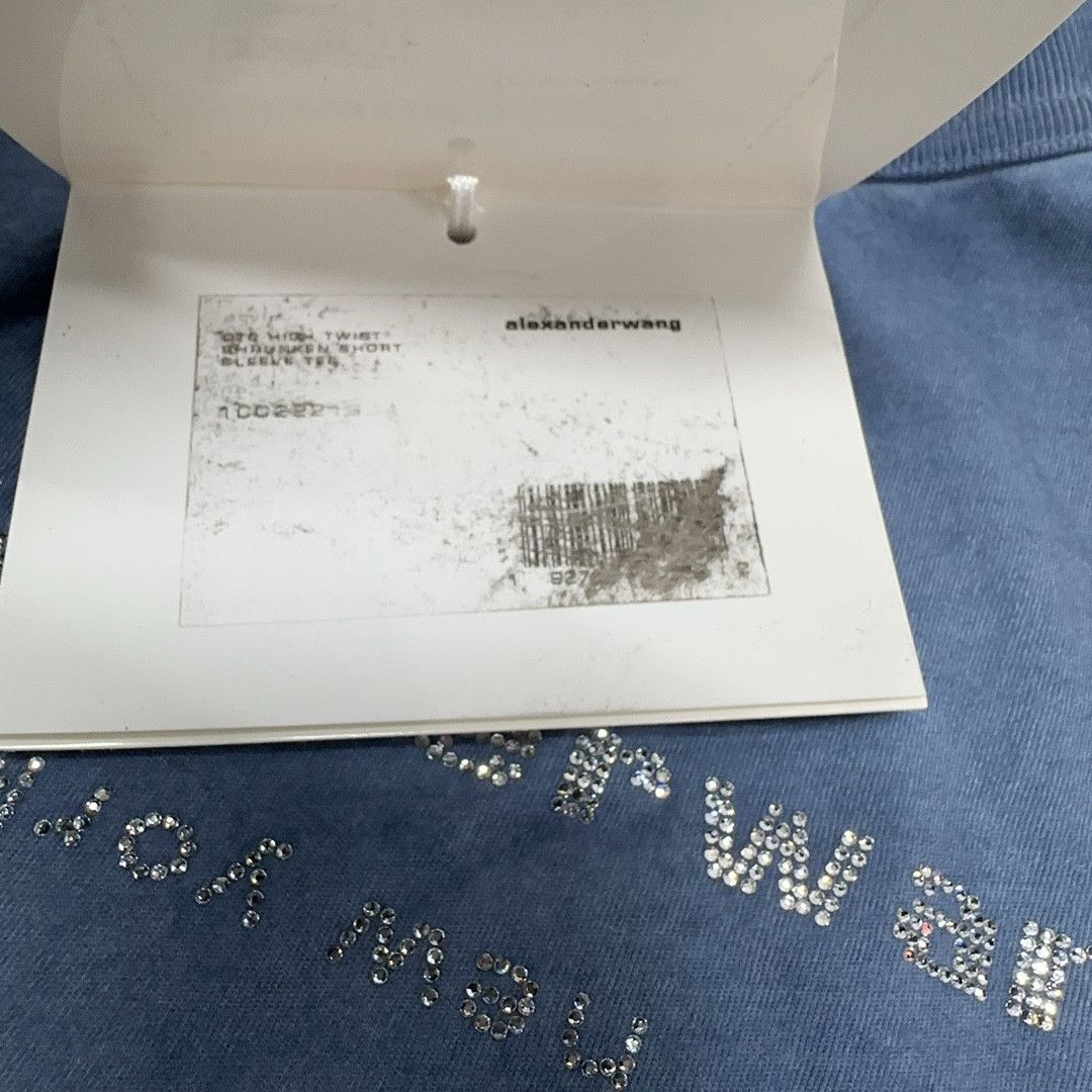 Alexander Wang Alexander Wang Rhinestone Logo T-Shirt Size L Size US L / EU 52-54 / 3 - 6 Thumbnail