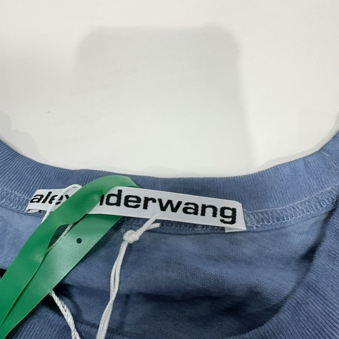 Alexander Wang Alexander Wang Rhinestone Logo T-Shirt Size L Size US L / EU 52-54 / 3 - 5 Thumbnail