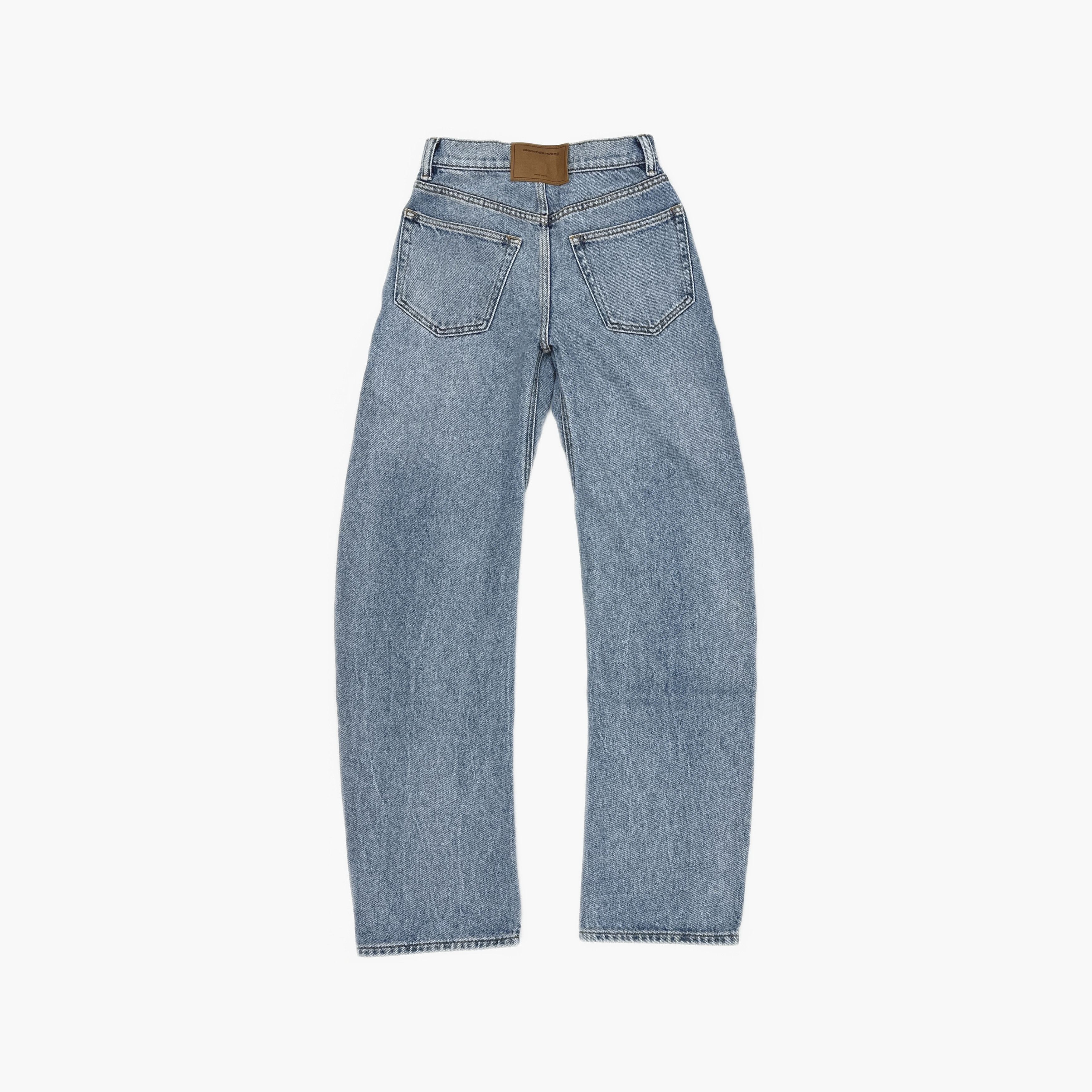 Alexander Wang Alexander Wang Logo Twisted Seam Jeans Size 23 Size 23" - 2 Thumbnail