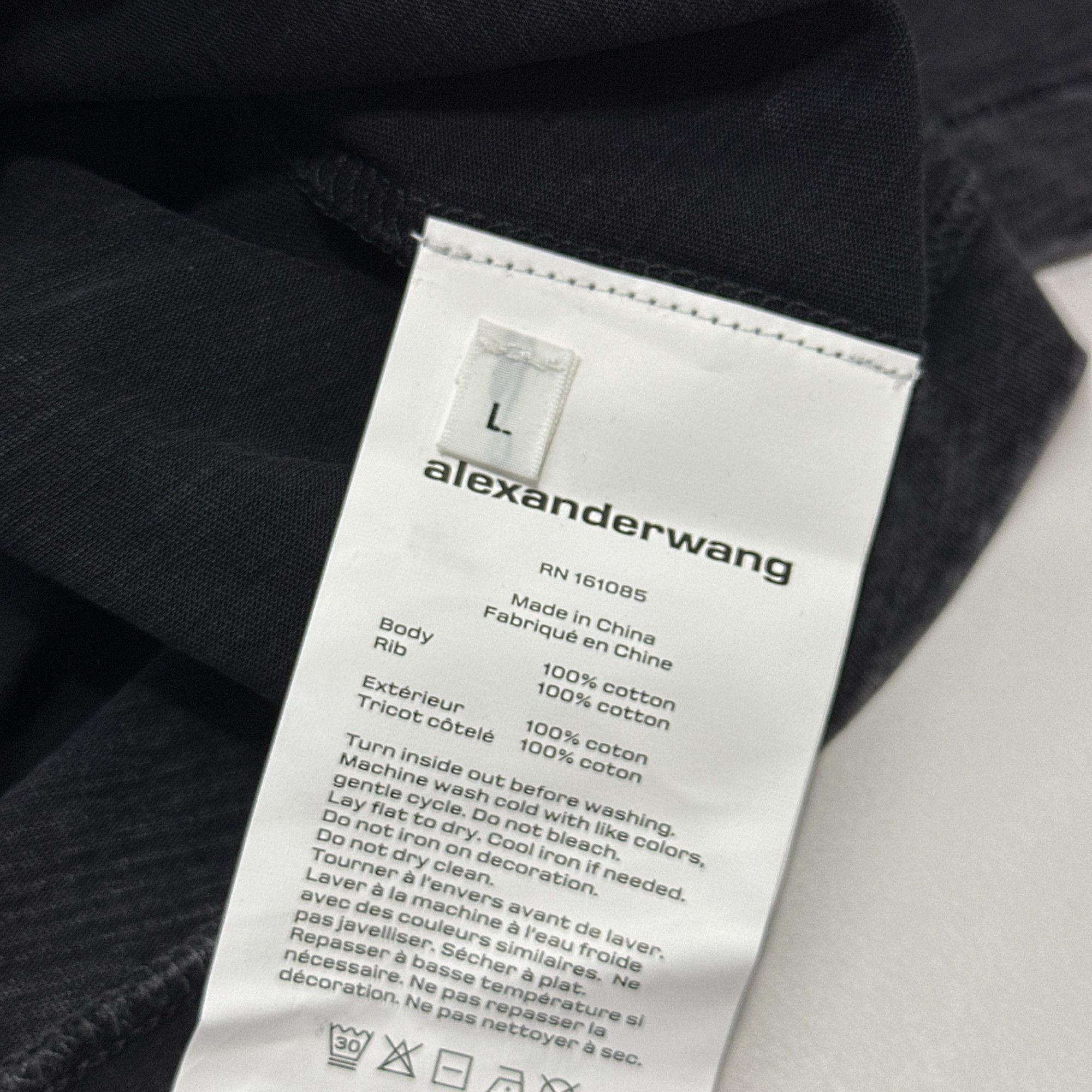 Alexander Wang Alexander Wang Acid Logo Shrunken T-Shirt Size L Size L / US 10 / IT 46 - 4 Thumbnail