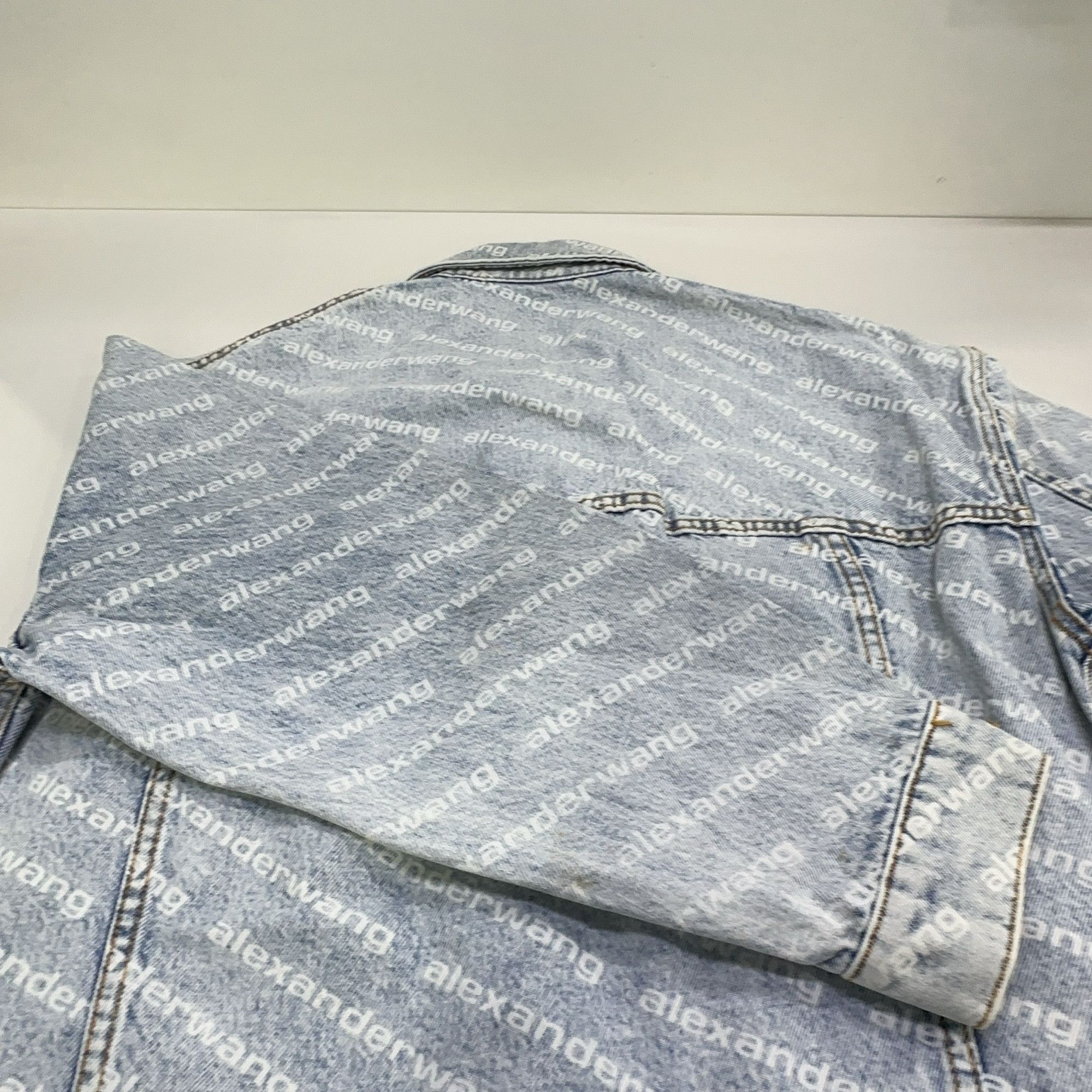 Alexander Wang Alexander Wang All-Over Print Denim Jacket Size S Size S / US 4 / IT 40 - 9 Thumbnail