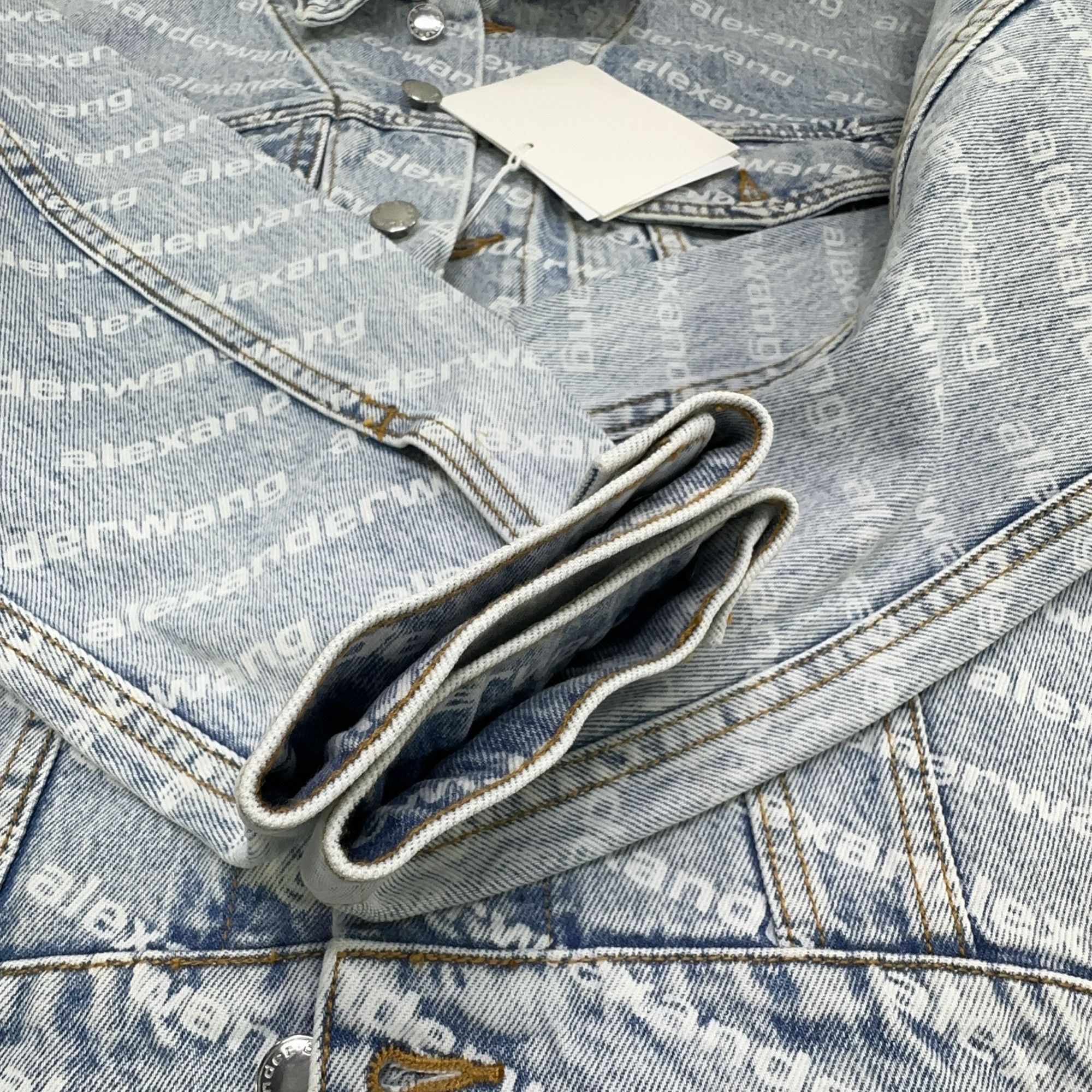 Alexander Wang Alexander Wang All-Over Print Denim Jacket Size S Size S / US 4 / IT 40 - 14 Thumbnail