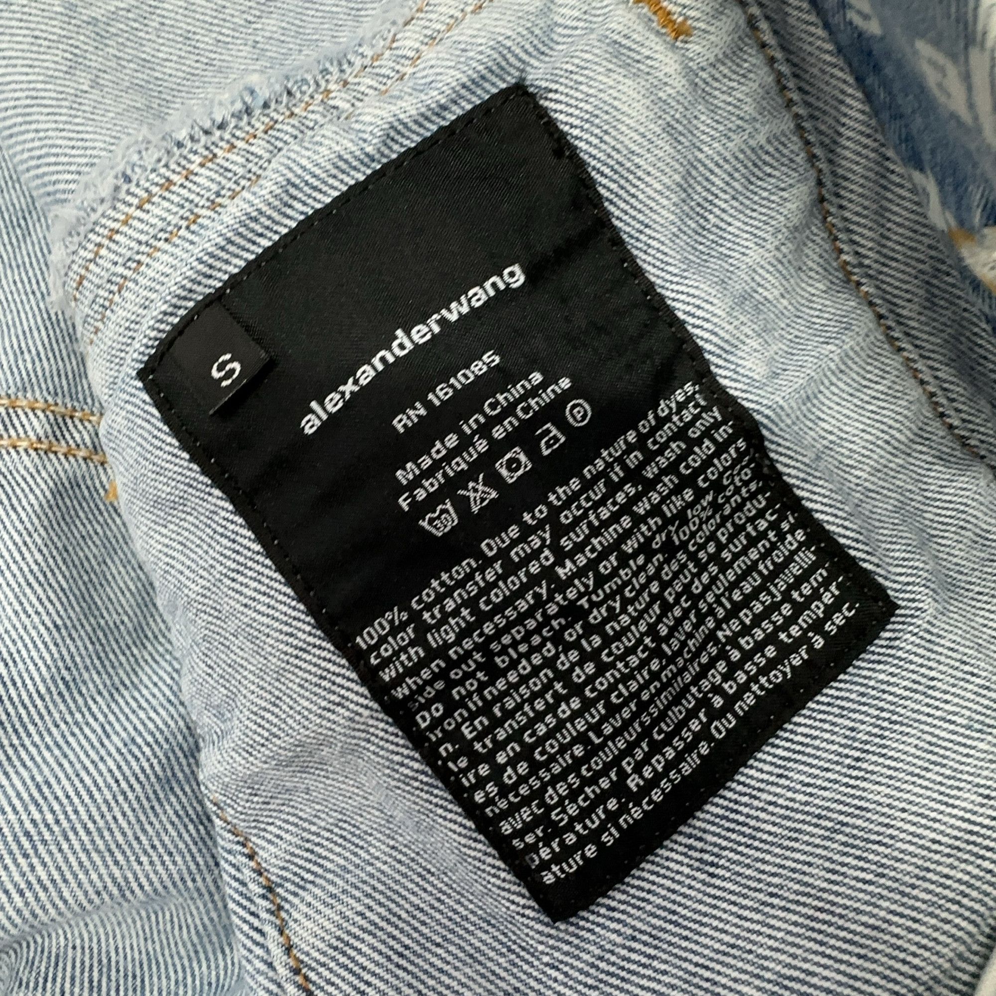 Alexander Wang Alexander Wang All-Over Print Denim Jacket Size S Size S / US 4 / IT 40 - 4 Thumbnail