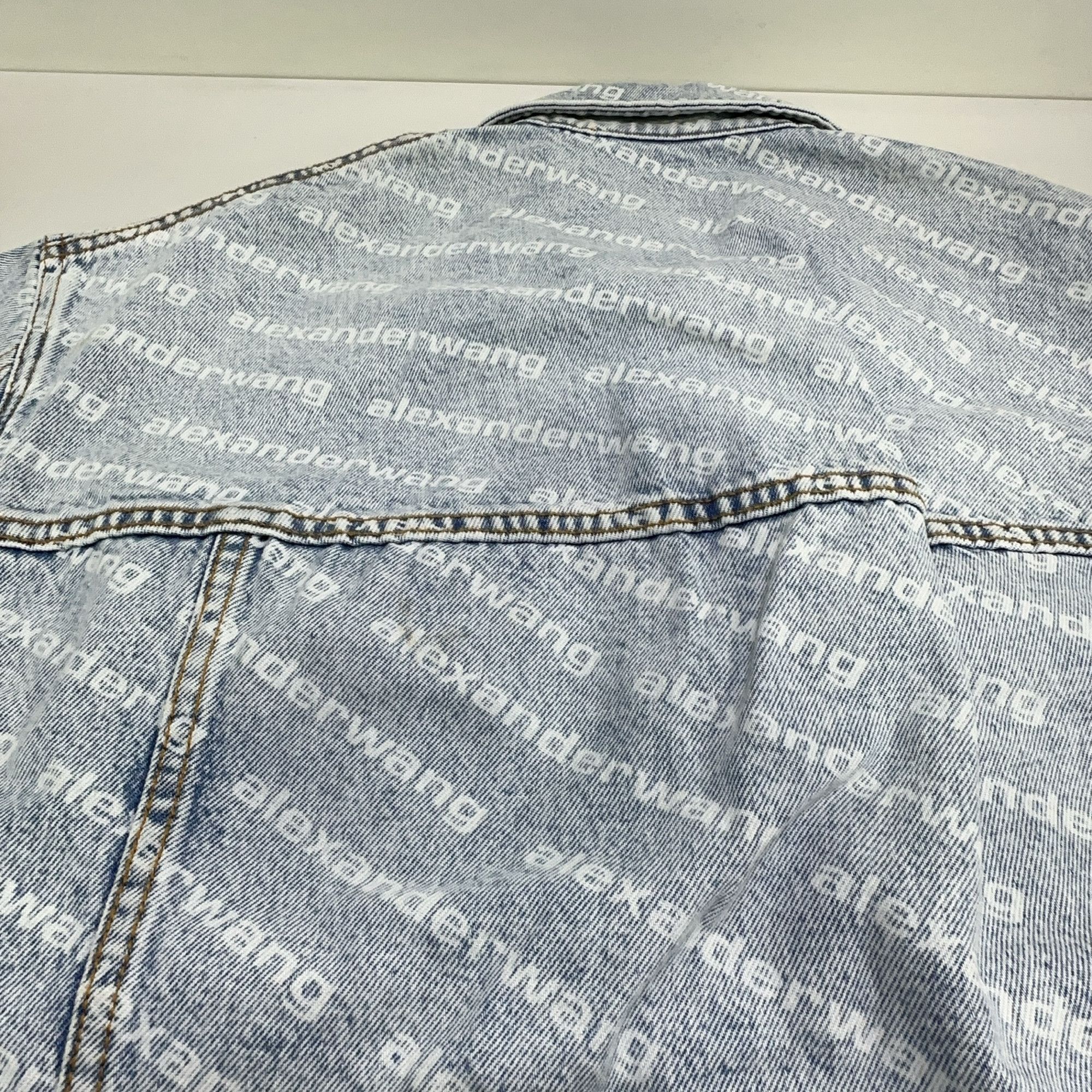 Alexander Wang Alexander Wang All-Over Print Denim Jacket Size S Size S / US 4 / IT 40 - 12 Thumbnail