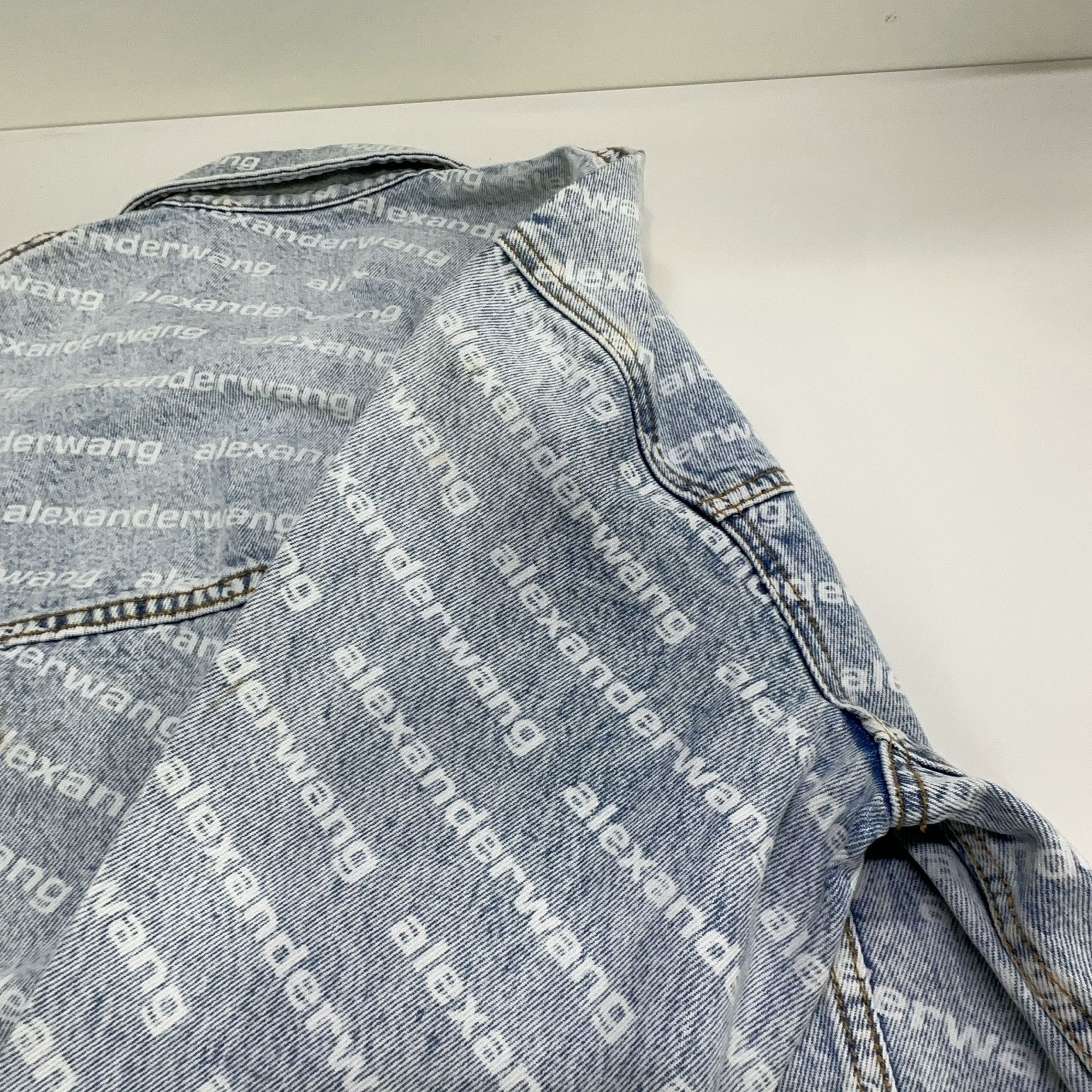 Alexander Wang Alexander Wang All-Over Print Denim Jacket Size S Size S / US 4 / IT 40 - 10 Thumbnail