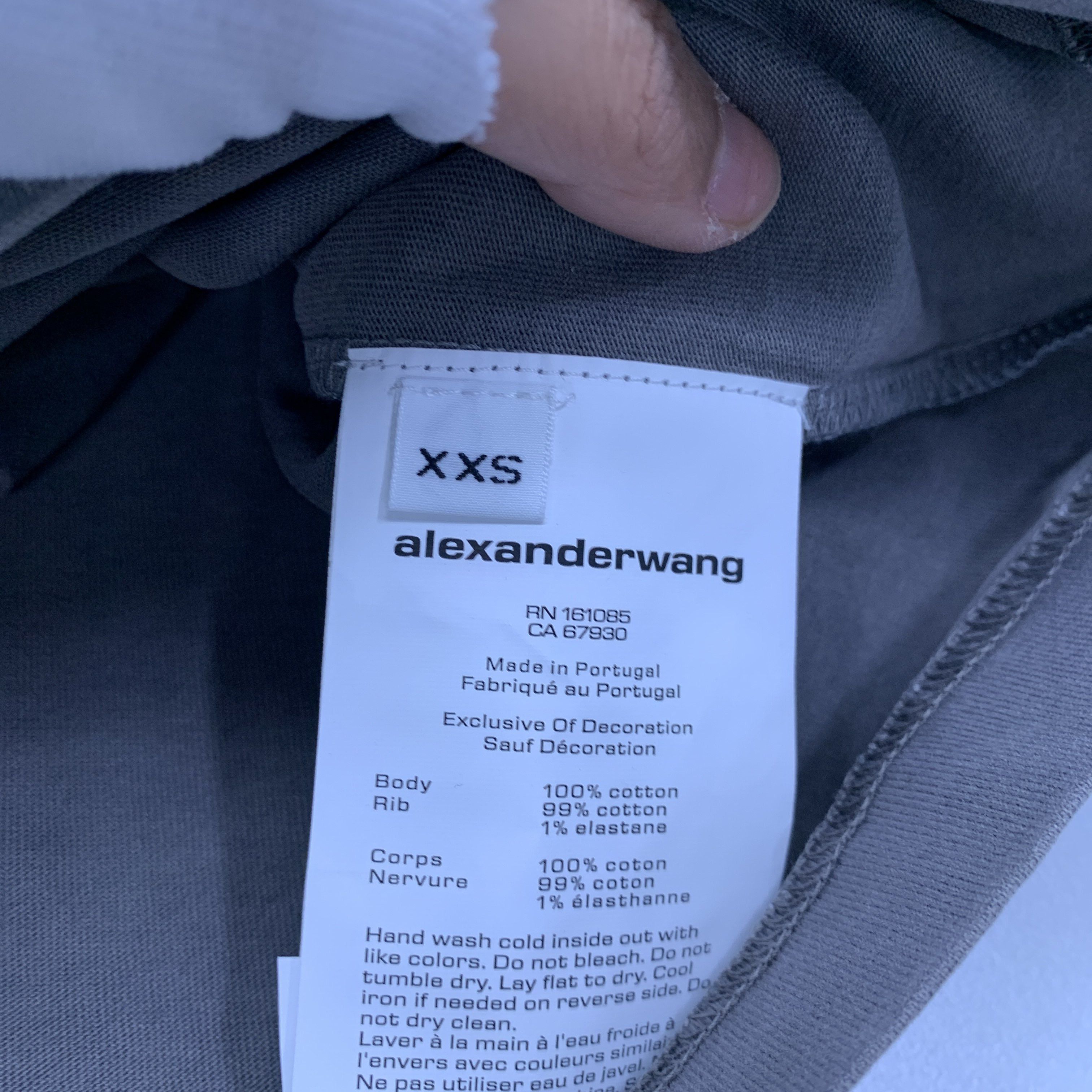 Alexander Wang Alexander Wang Glitter Logo T-Shirt Size XXS Size US XXS / EU 40 - 5 Thumbnail