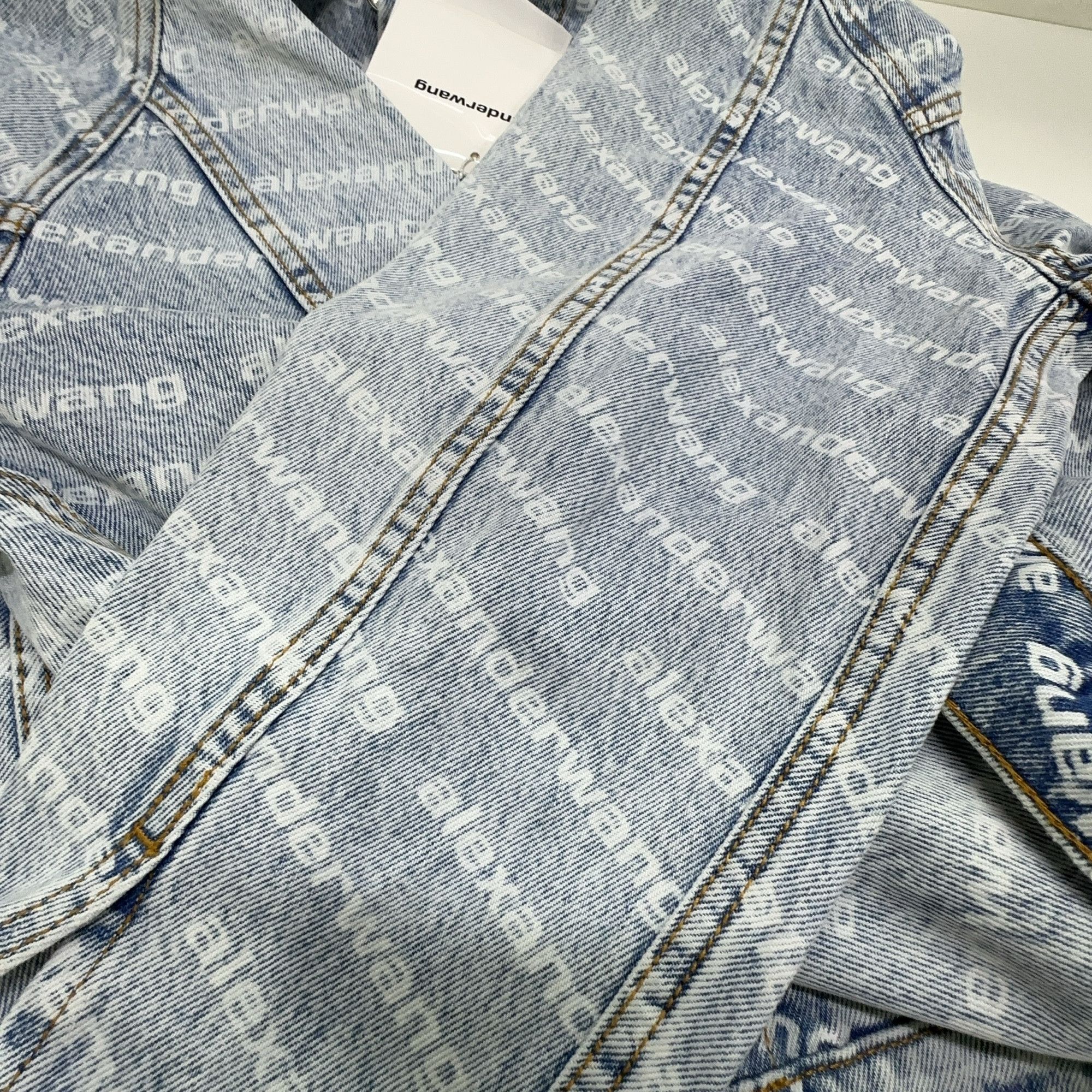 Alexander Wang Alexander Wang Logo Denim Jacket Size M Size M / US 6-8 / IT 42-44 - 13 Thumbnail