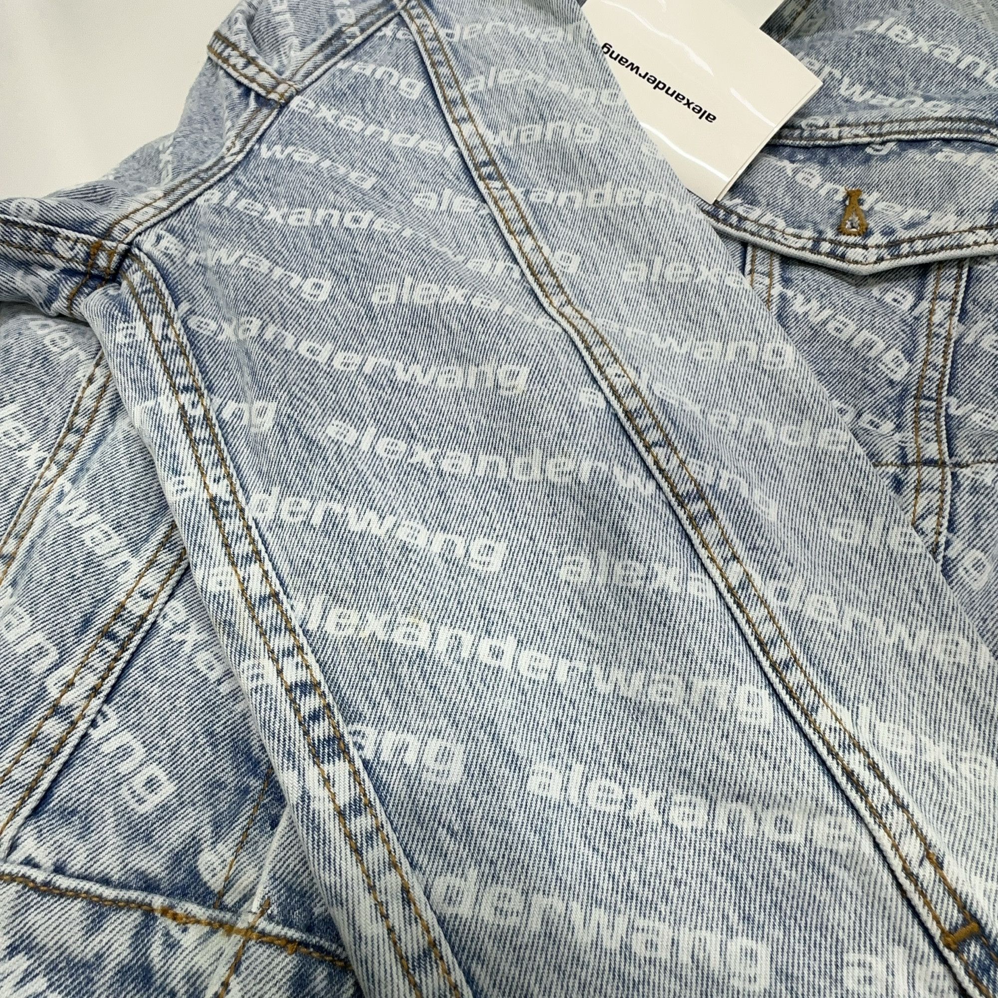 Alexander Wang Alexander Wang Logo Denim Jacket Size M Size M / US 6-8 / IT 42-44 - 12 Thumbnail