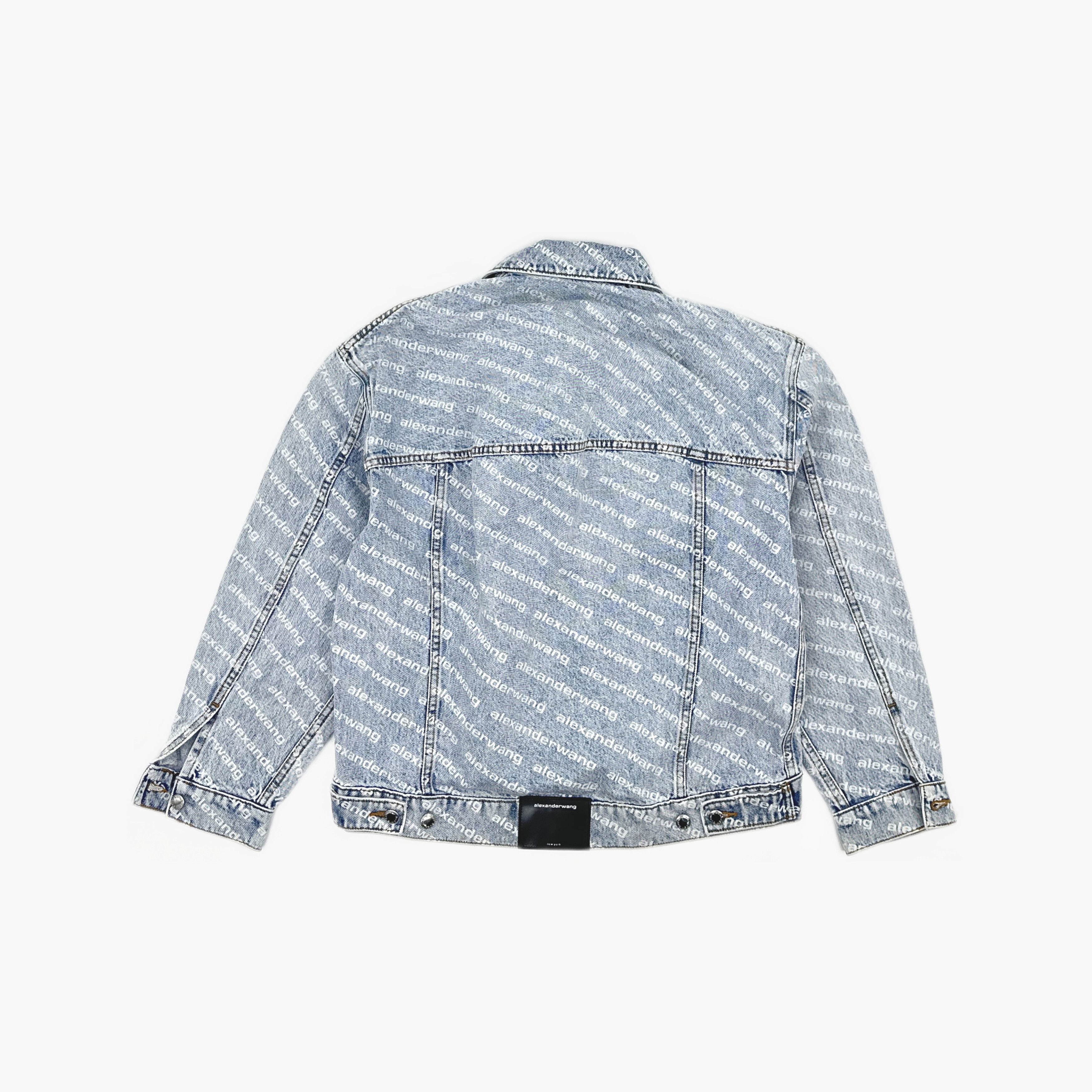 Alexander Wang Alexander Wang Logo Denim Jacket Size M Size M / US 6-8 / IT 42-44 - 2 Thumbnail