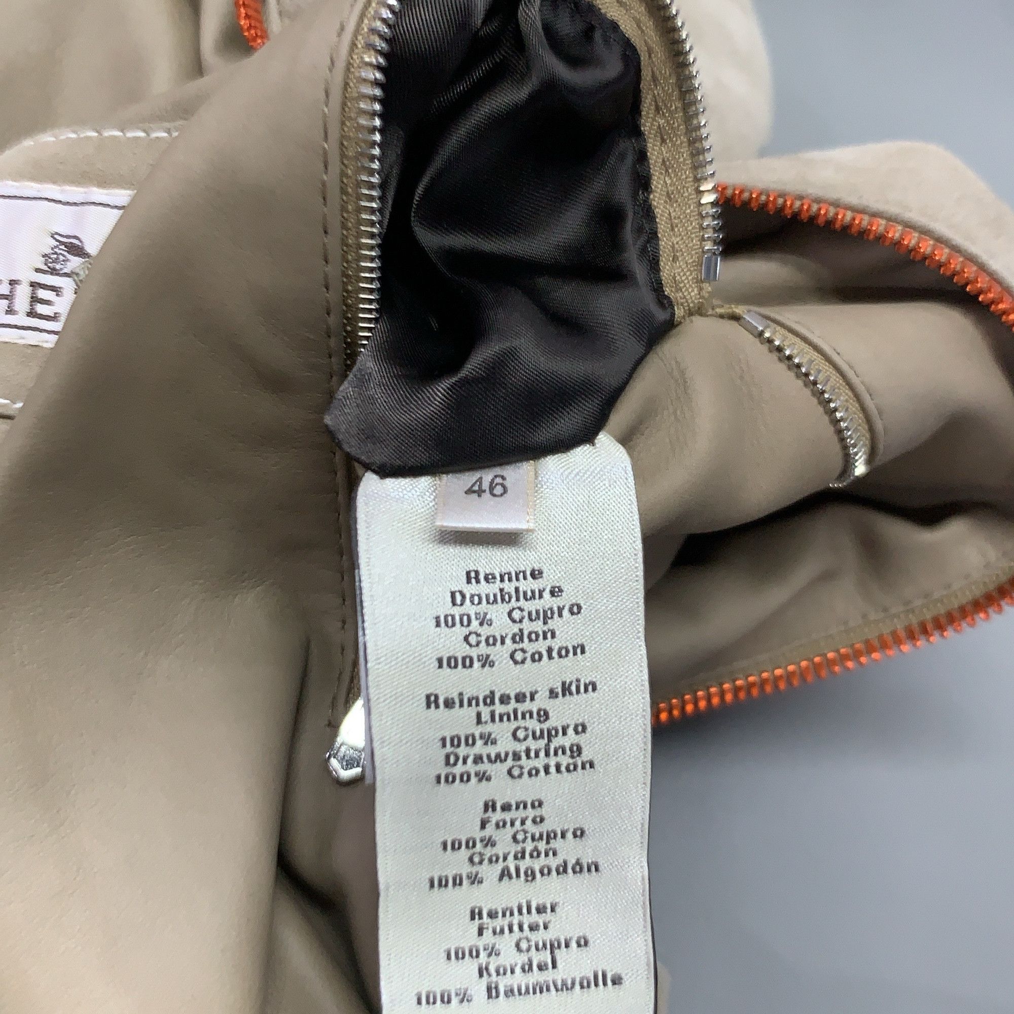 Hermes Hermès Reindeer Skin Hooded Jacket Size S Size US S / EU 44-46 / 1 - 4 Thumbnail