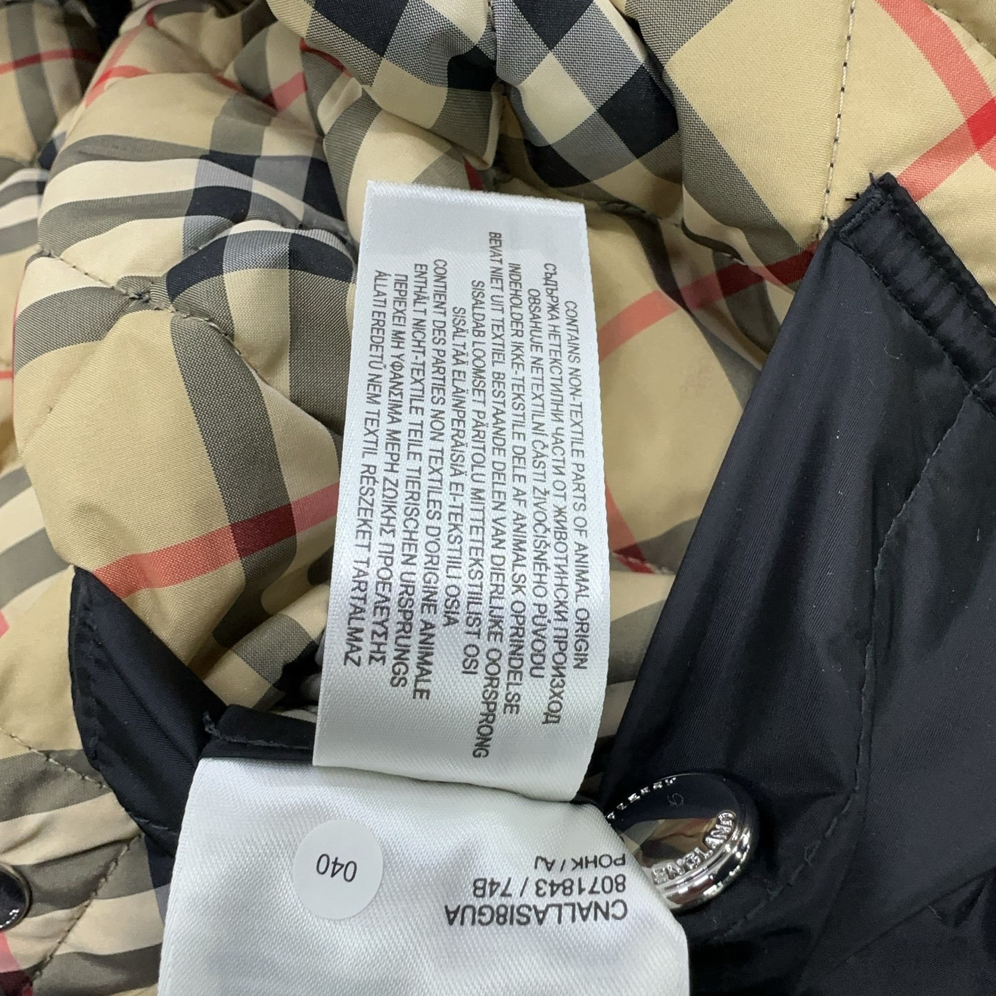Burberry Burberry Check Lined Quilted Jacket Size XS Size XS / US 0-2 / IT 36-38 - 6 Thumbnail