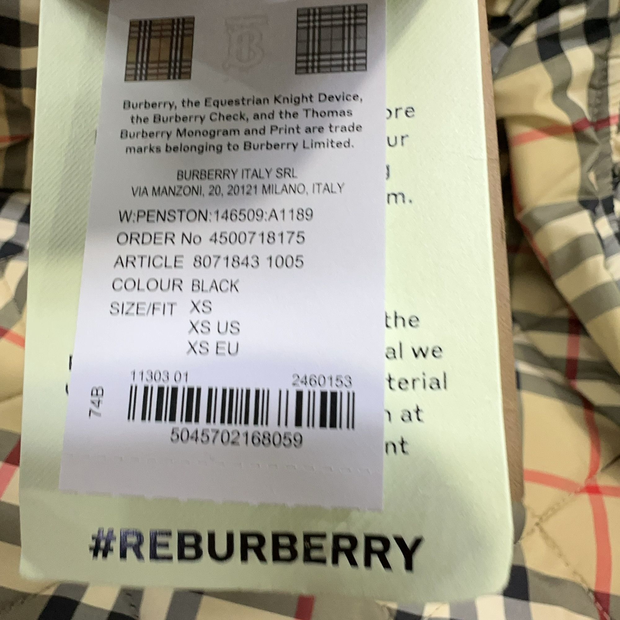 Burberry Burberry Check Lined Quilted Jacket Size XS Size XS / US 0-2 / IT 36-38 - 4 Thumbnail