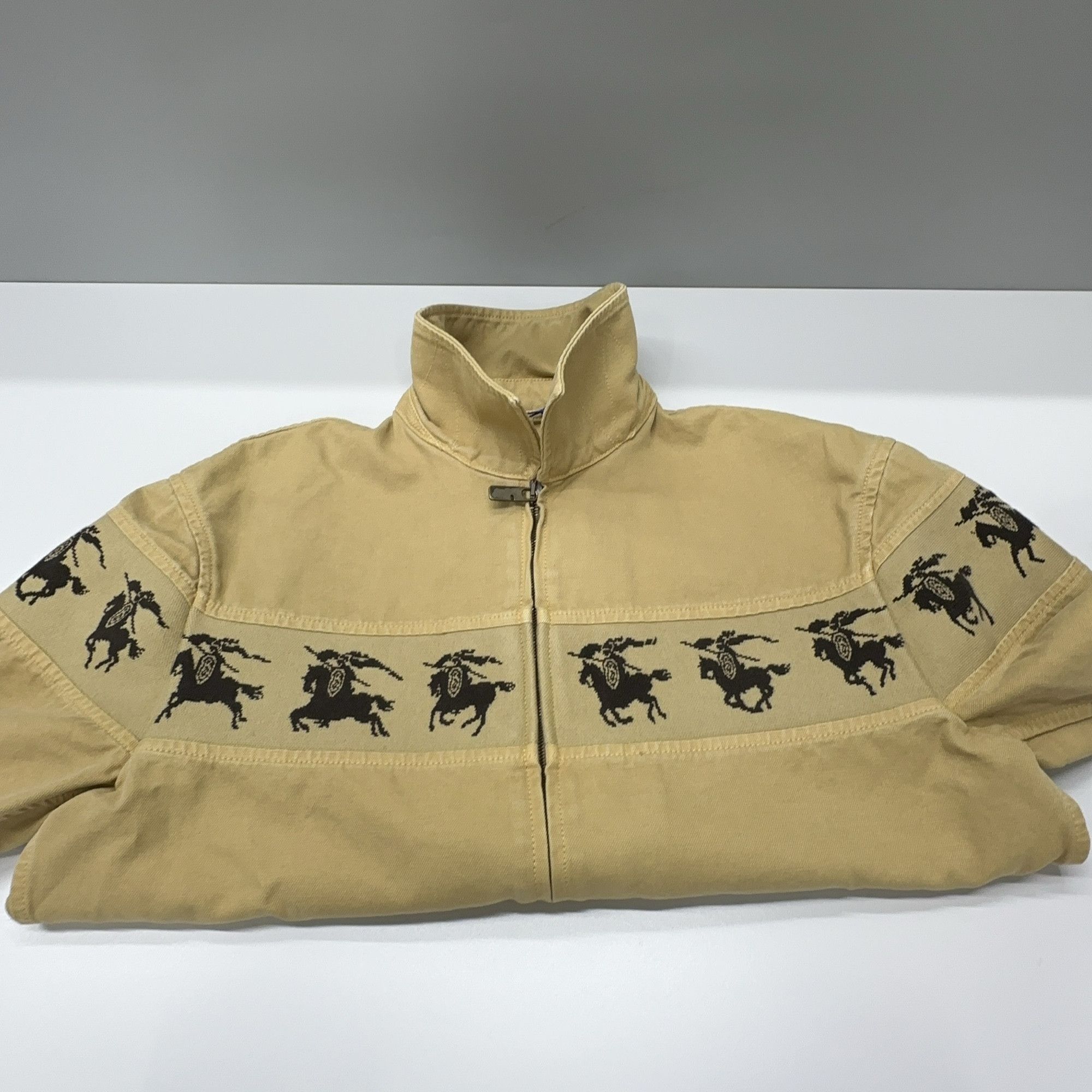 Burberry Burberry Equestrian Knight Print Zip Jacket Size 48 Size US M / EU 48-50 / 2 - 8 Thumbnail