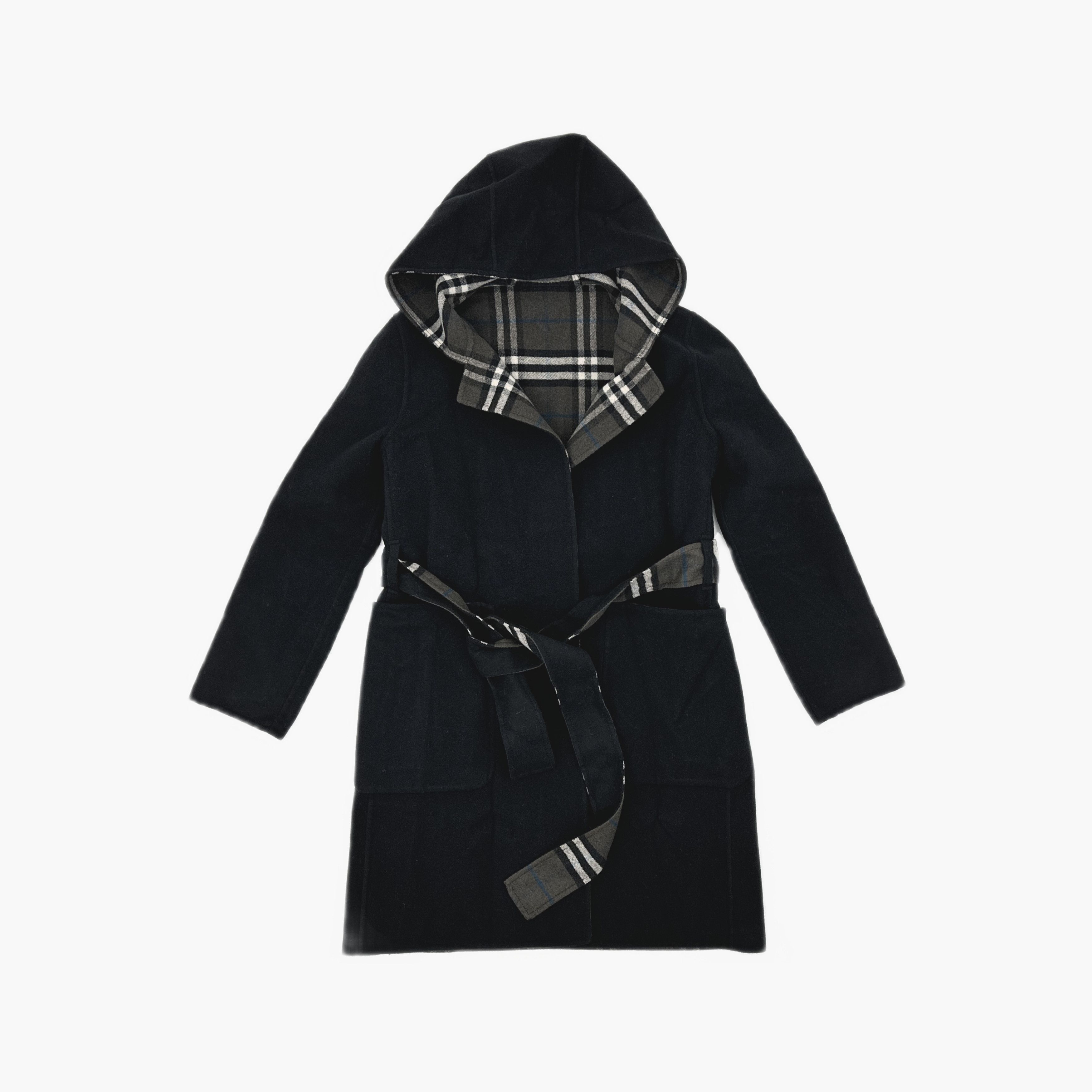 Burberry Burberry Reversible Hooded Wool Coat Size 4 Size S / US 4 / IT 40 - 3 Thumbnail
