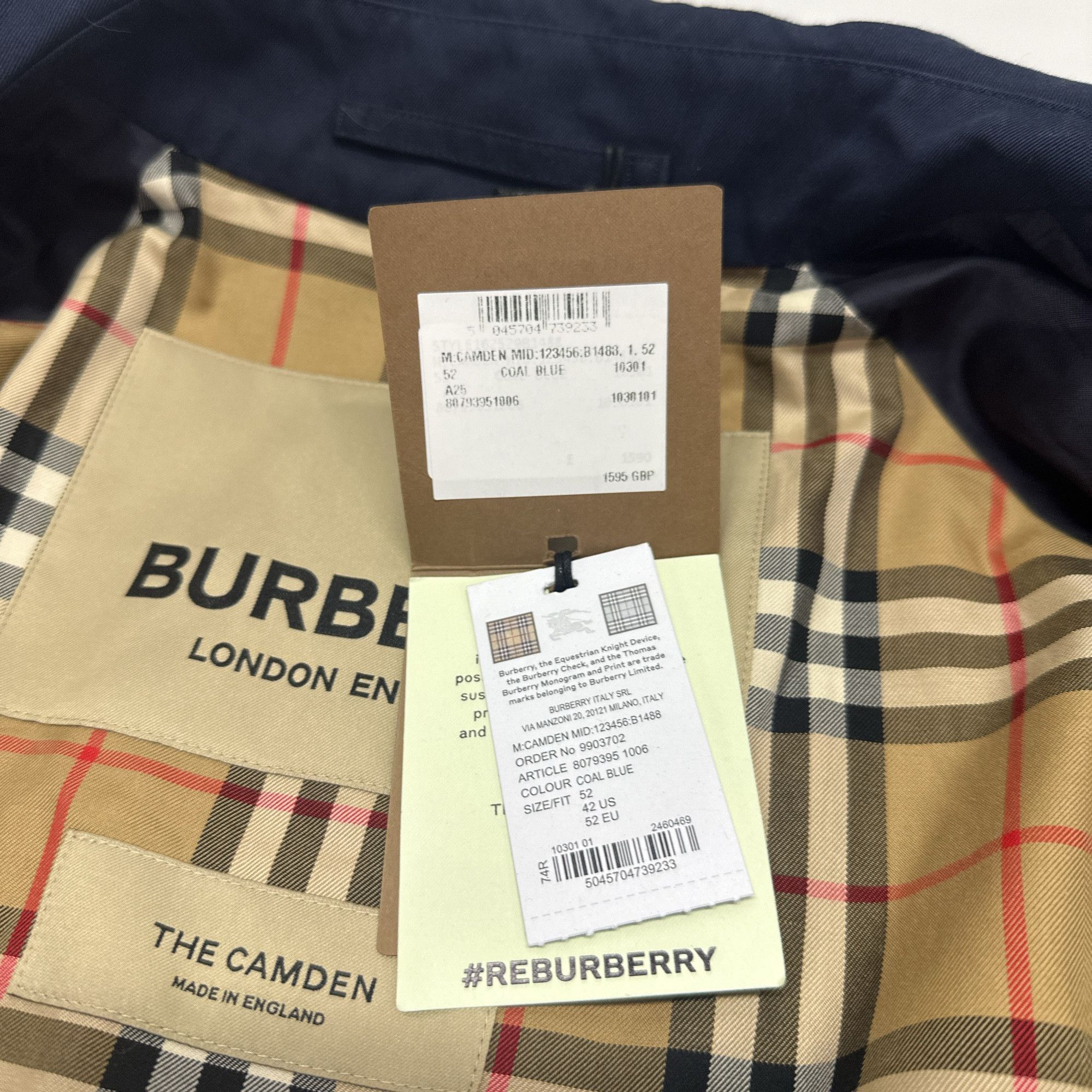 Burberry Burberry Camden Car Coat Size L (52) Size US L / EU 52-54 / 3 - 4 Thumbnail