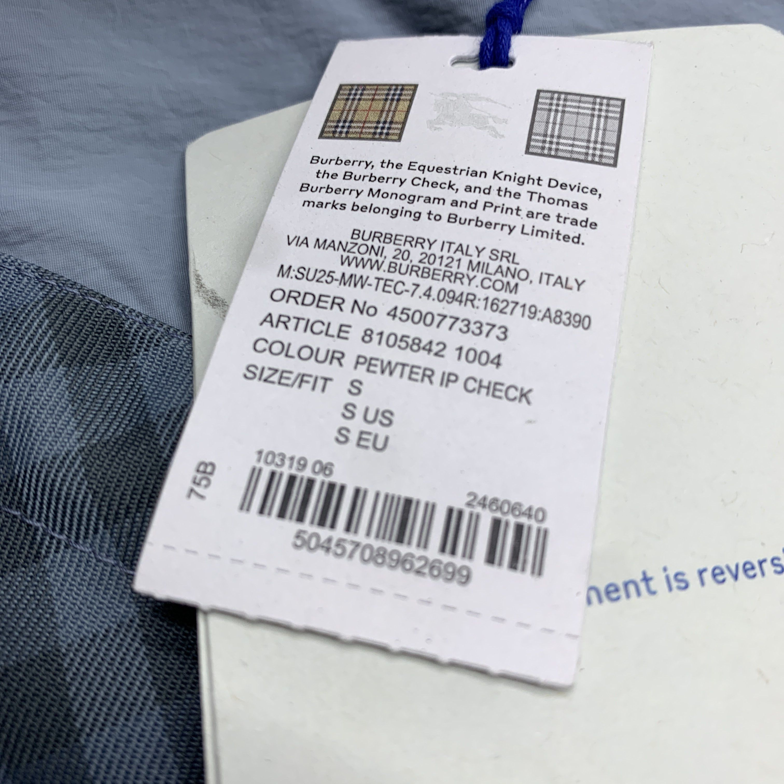 Burberry Burberry Reversible Check Jacket Size S Size US S / EU 44-46 / 1 - 4 Thumbnail