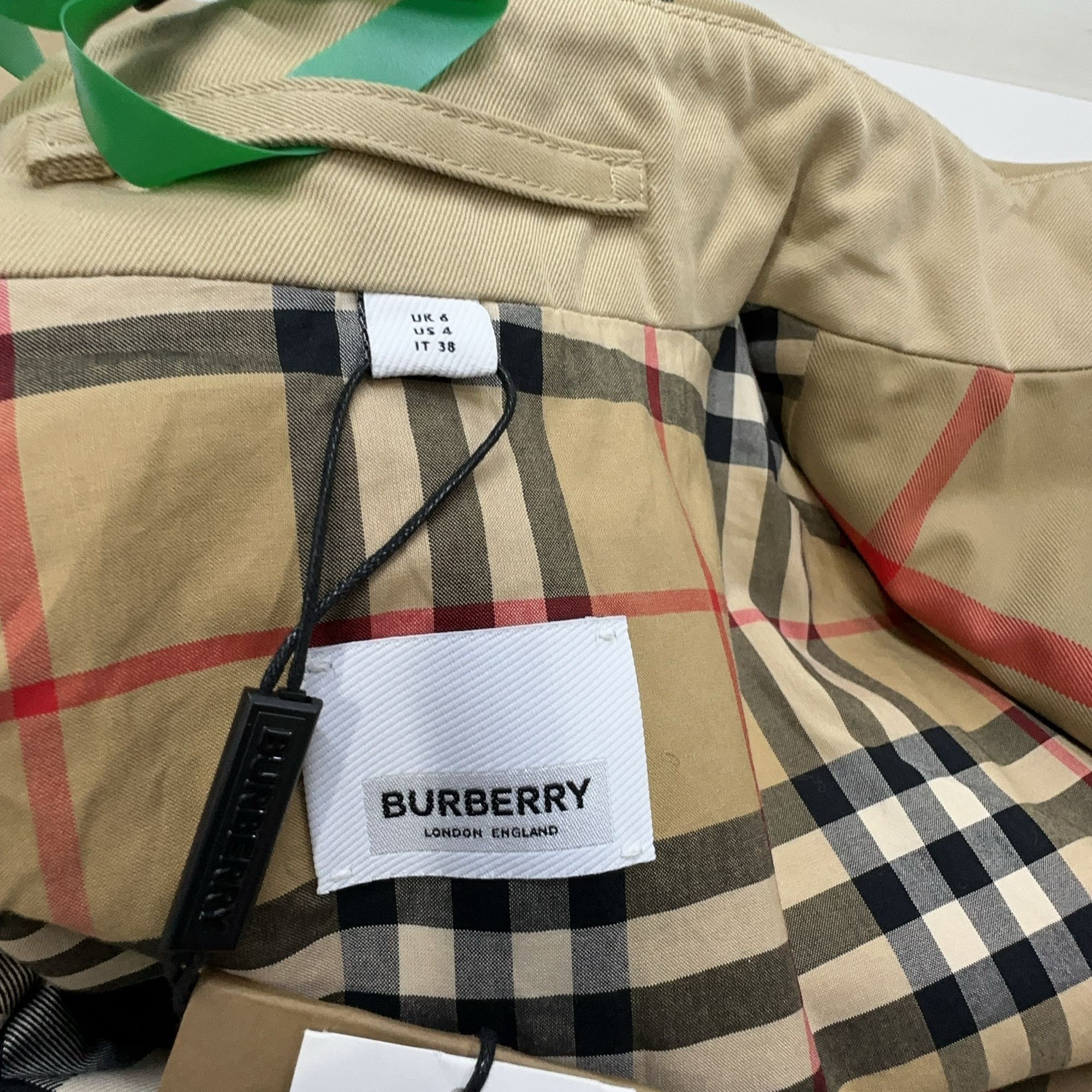 Burberry Burberry Honey Check Trench Coat US 4 Size S / US 4 / IT 40 - 4 Thumbnail