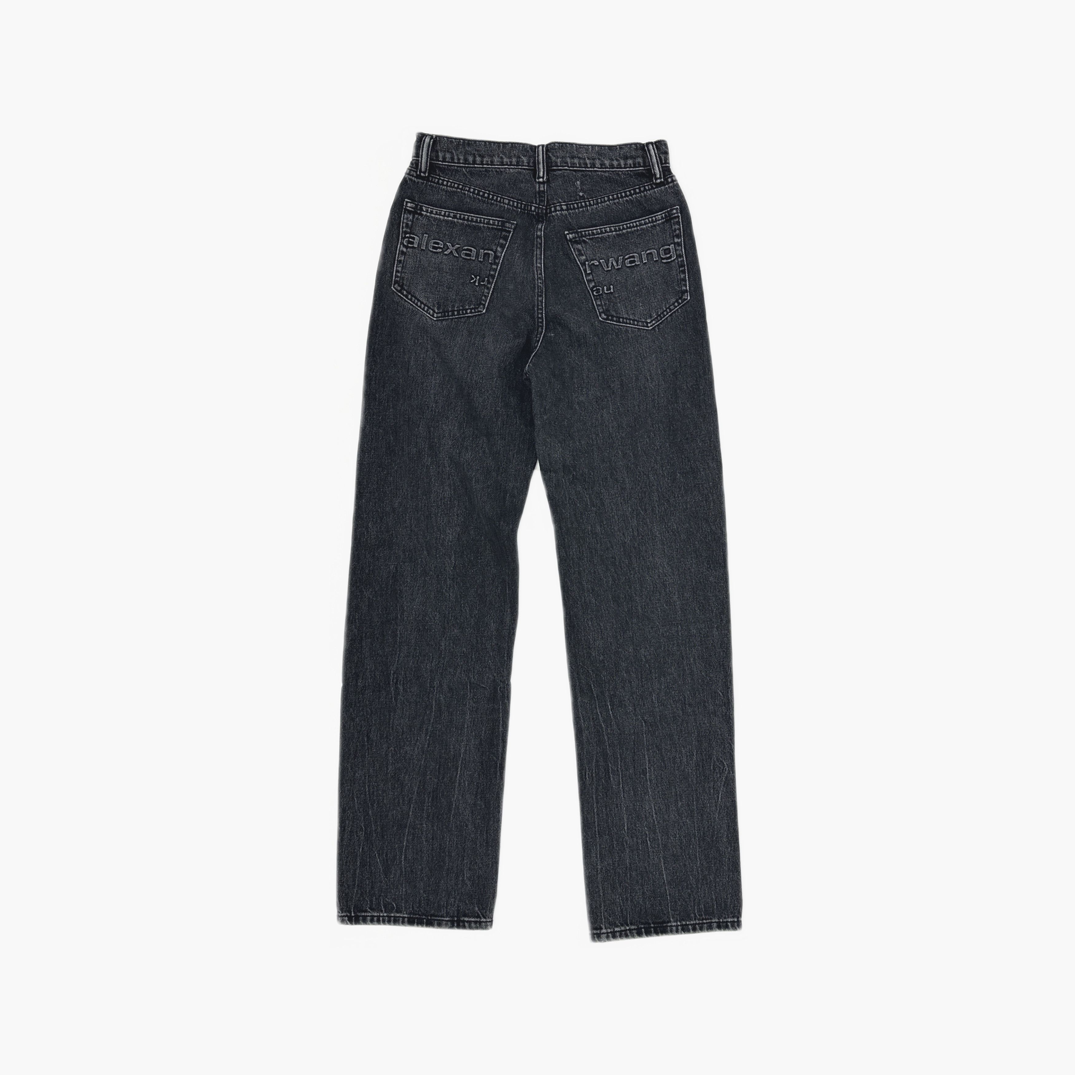Alexander Wang Alexander Wang Logo Black Jeans Size 25 Size 25" / US 0 / IT 36 - 2 Thumbnail