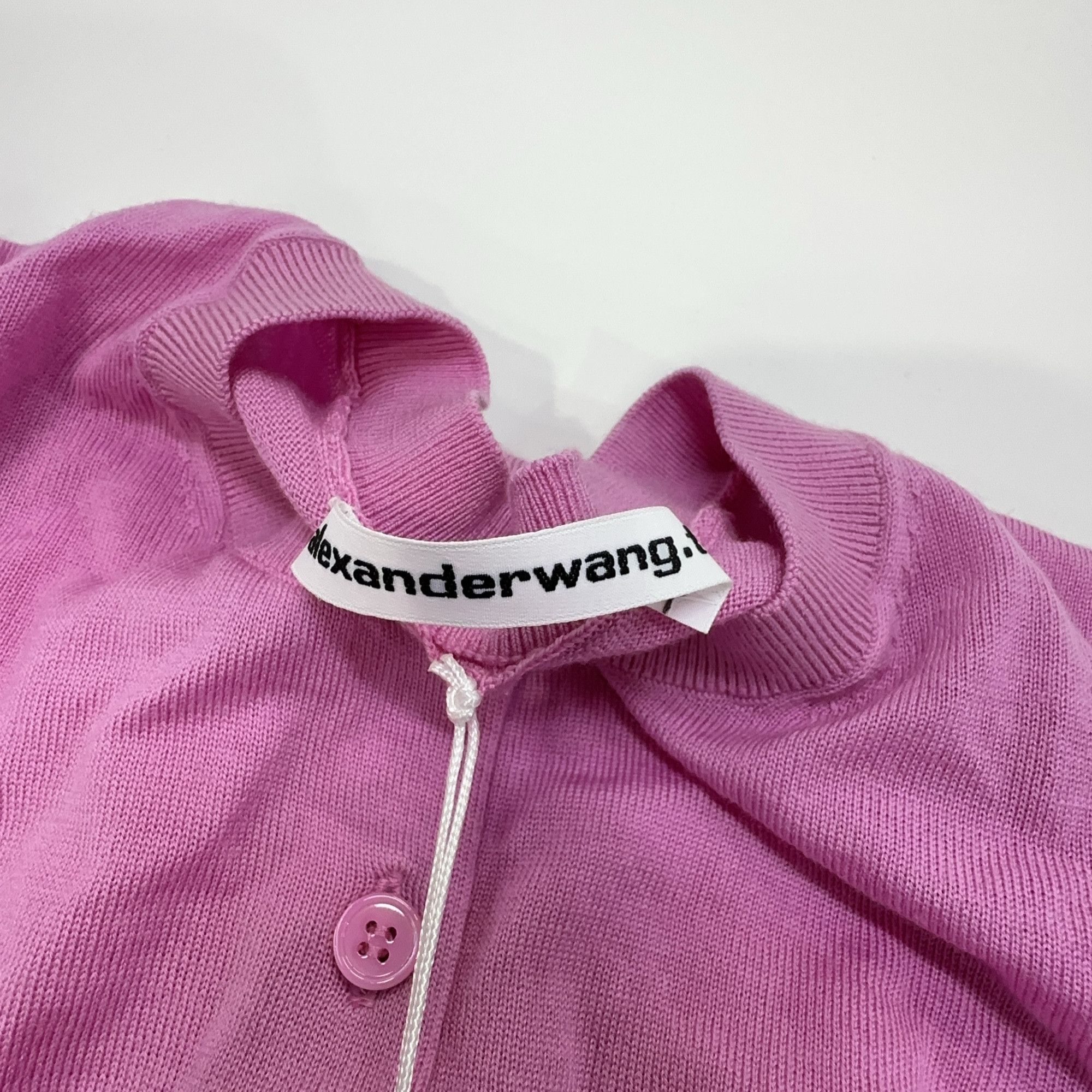 Alexander Wang Alexander Wang Logo Cardigan Pink Size XS Size XS / US 0-2 / IT 36-38 - 5 Thumbnail