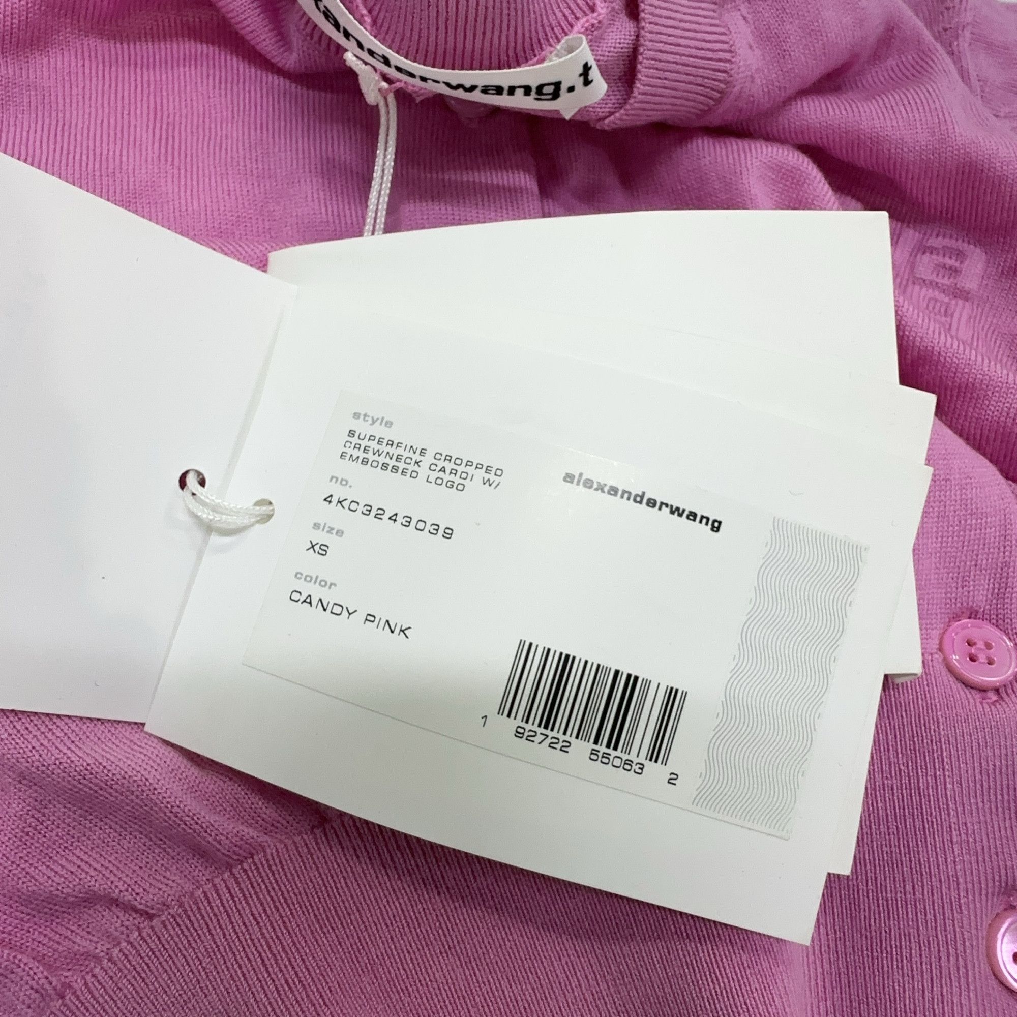 Alexander Wang Alexander Wang Logo Cardigan Pink Size XS Size XS / US 0-2 / IT 36-38 - 6 Thumbnail