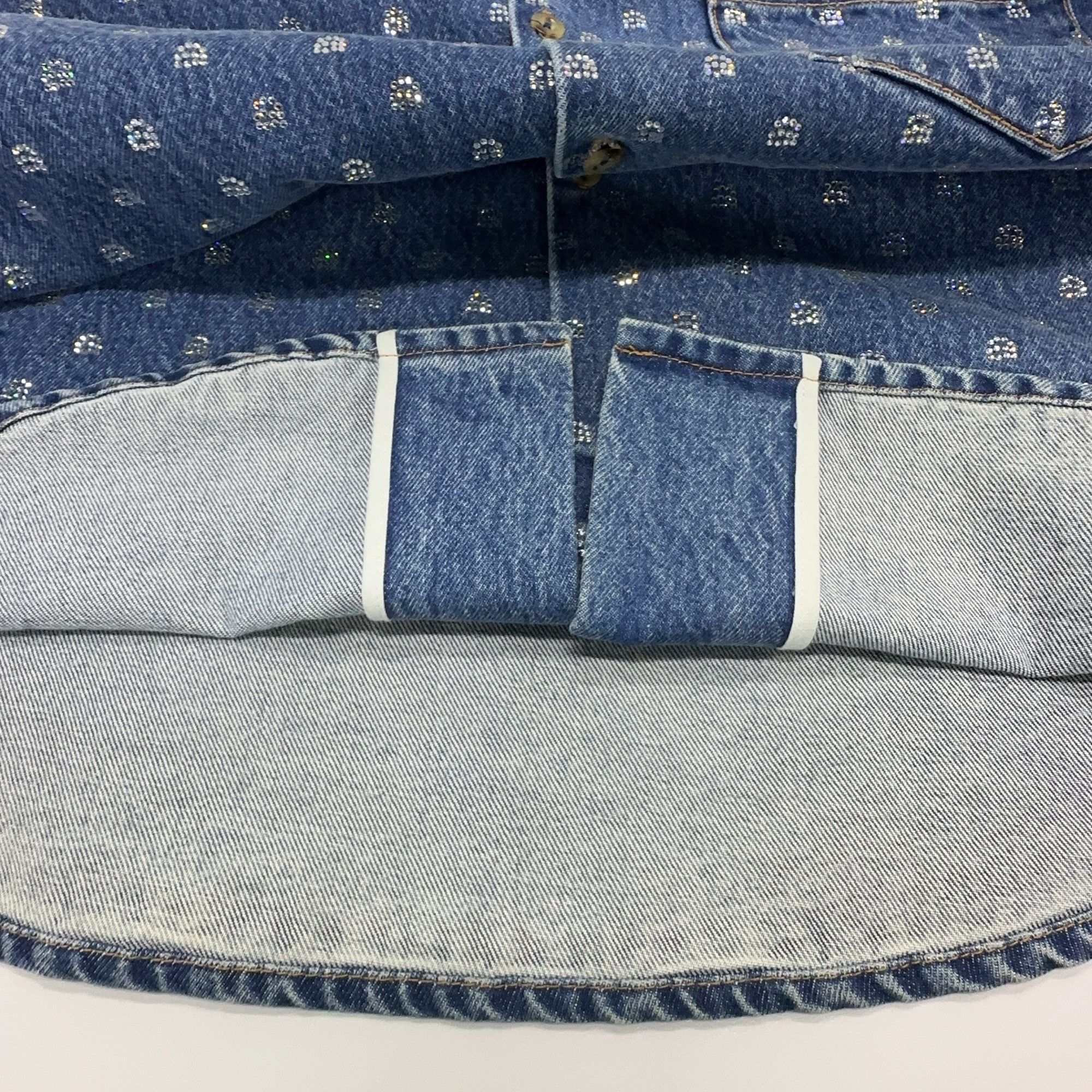 Alexander Wang Alexander Wang Rhinestone Denim Shirt Size M Size M / US 6-8 / IT 42-44 - 7 Thumbnail